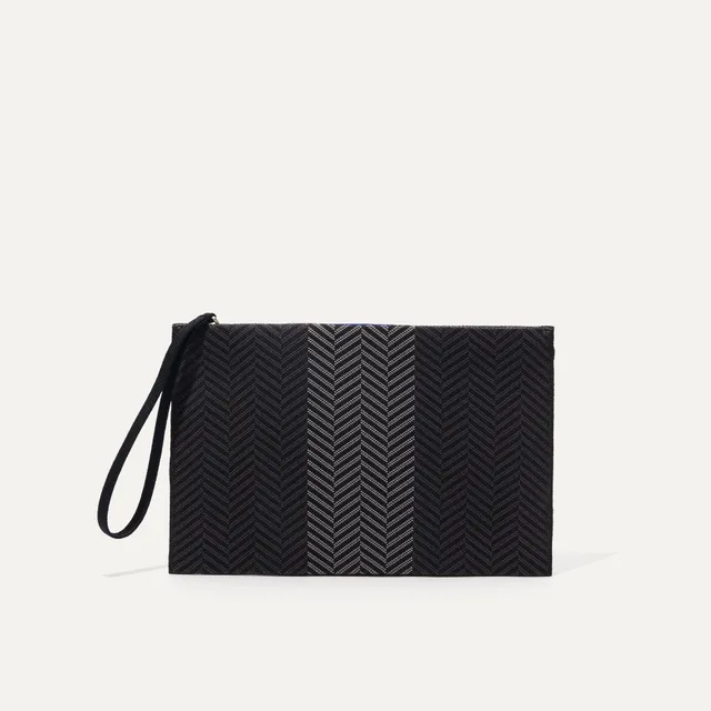Rothy's The Wristlet pochette Signature Black piccola