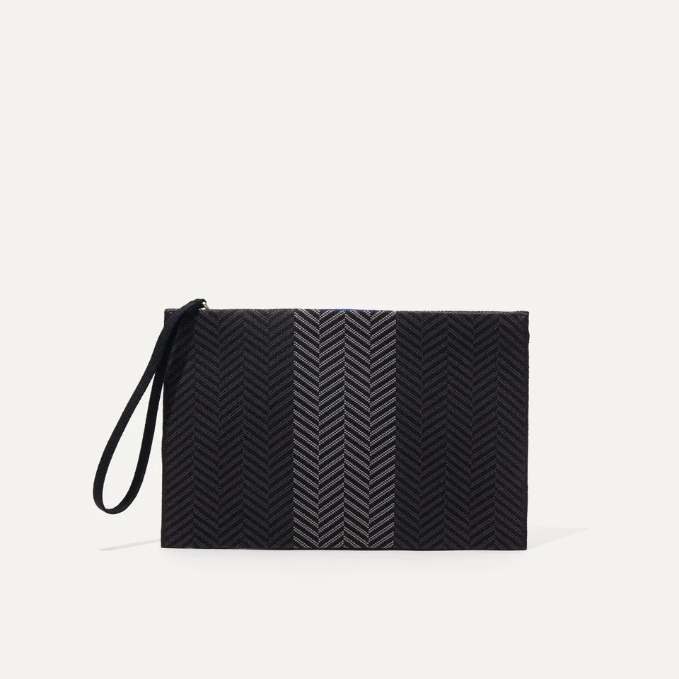 Rothy's The Wristlet pochette Signature Black piccola