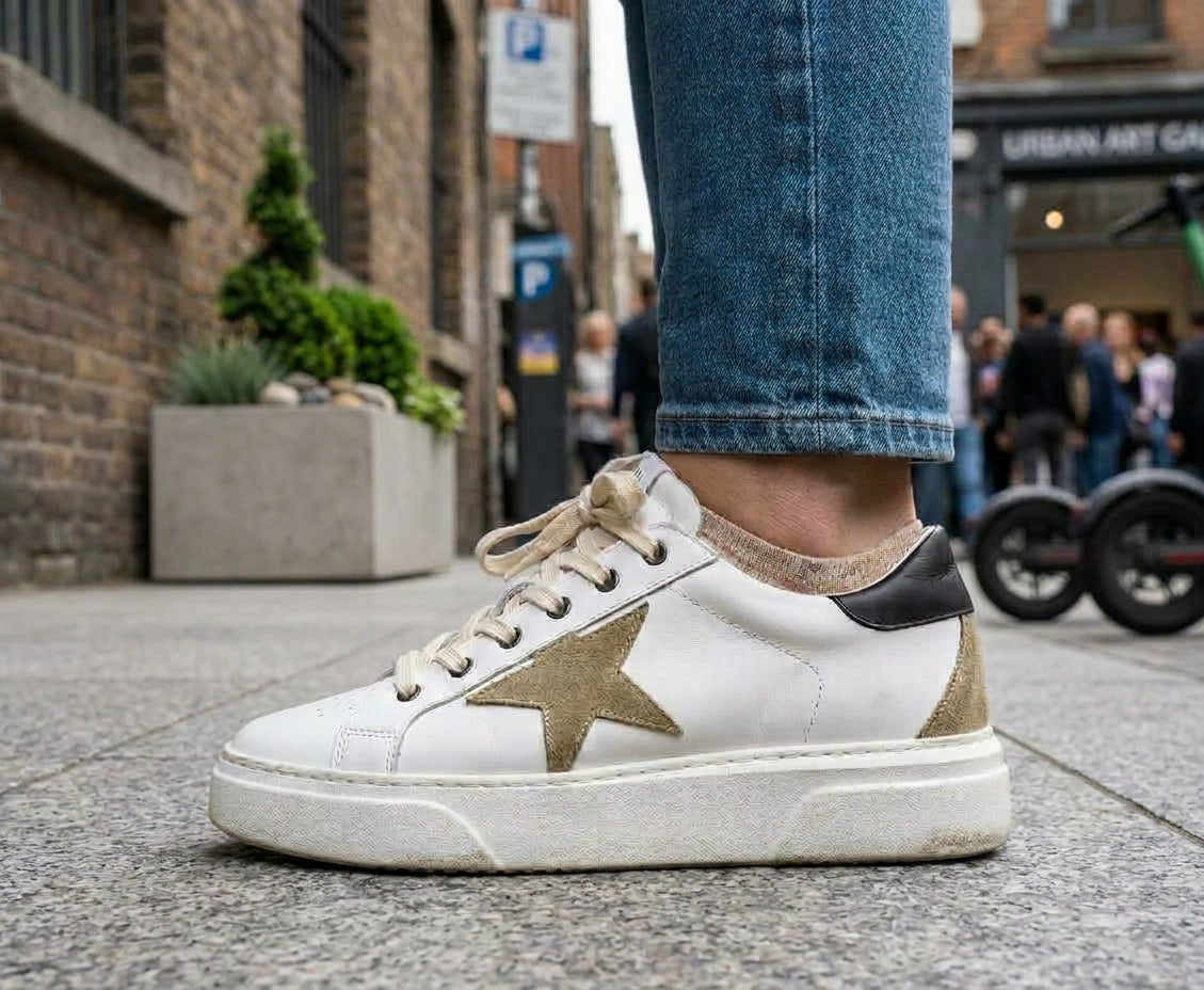 Sandro Barbera B68 New Hollywood White sneaker donna bianca