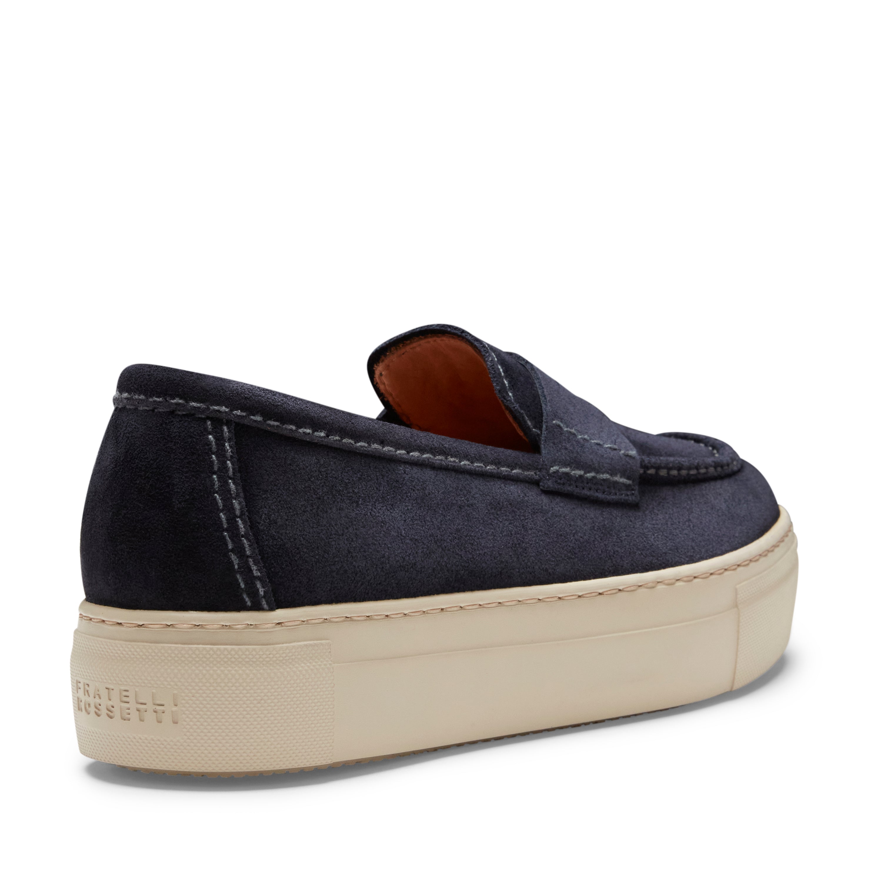 F.lli Rossetti 77268 mocassino donna suede navy tacco 40mm
