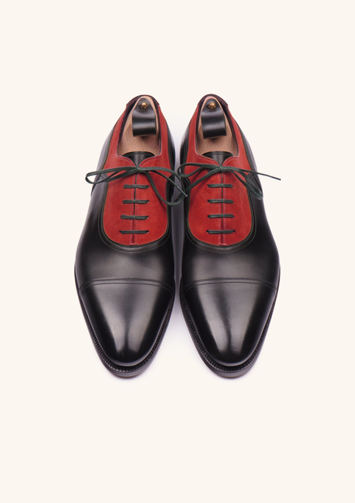 Stefano Bemer Oxfords C6321 scarpe oxford nero rosso pelle