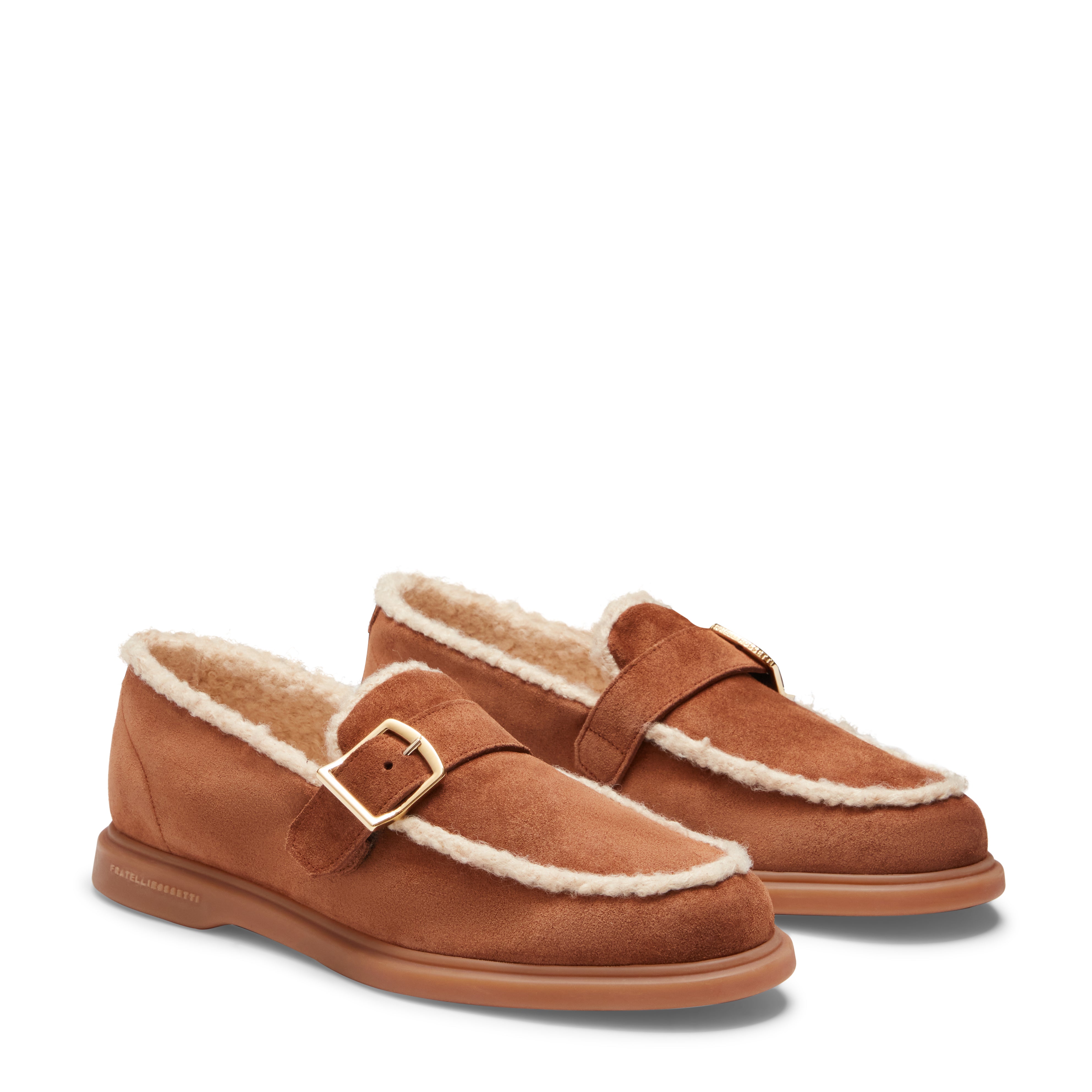 F.lli Rossetti 67934 Mocassino Suede Bruciato Fibbia Donna