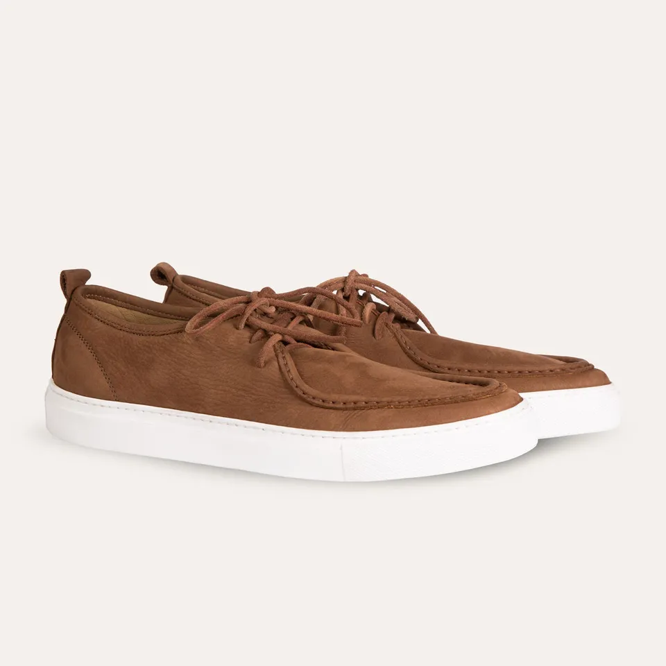 Dellovo Filomarino sneakers nabuk blu agnello