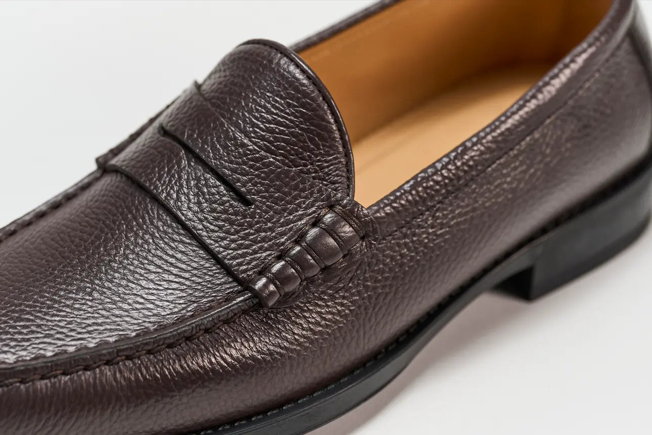 Sandro Barbera Brera Penny Loafer mocassini uomo testa moro