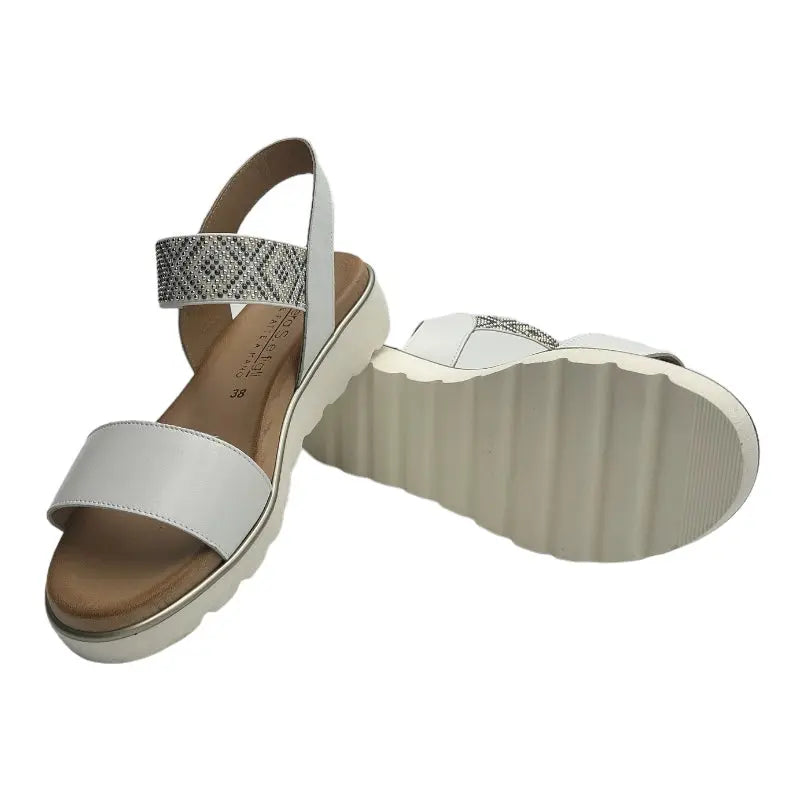 Sandro Barbera & Figli 1055 sandalo donna bianco pelle