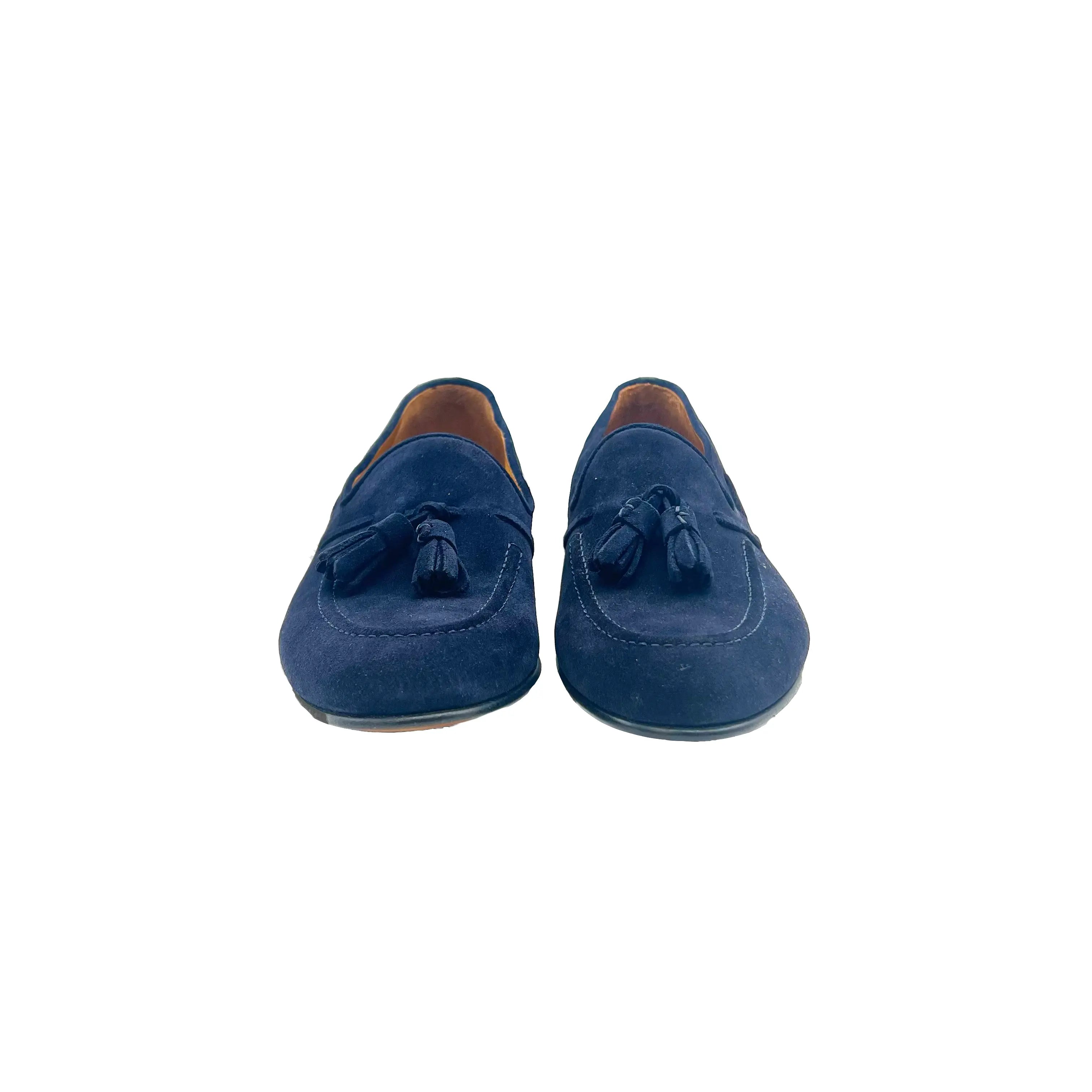 Sandro Barbera 45218 Mocassino Uomo Camoscio Navy