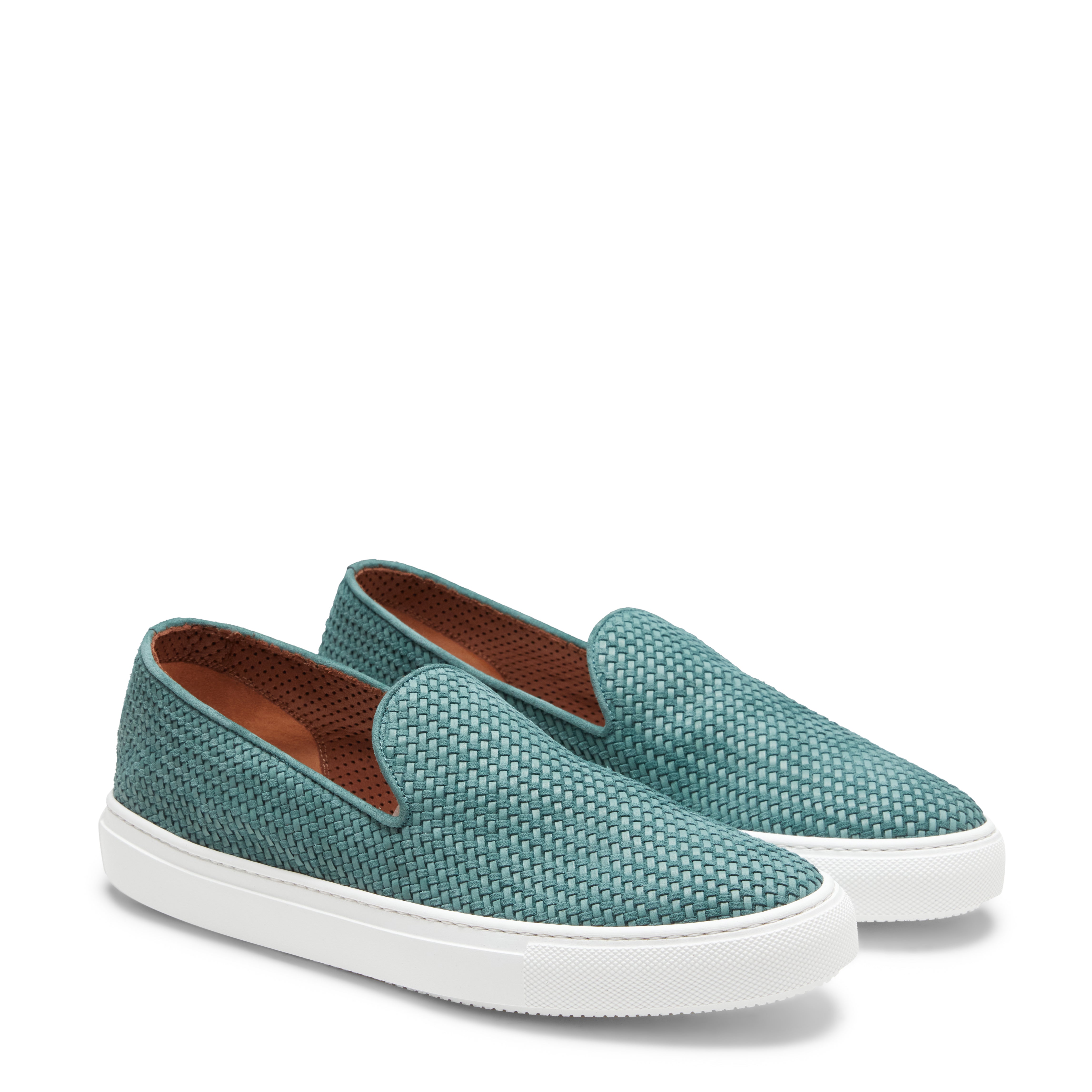 F.lli Rossetti 46056 Slipper Suede Verde Bottiglia Intreccio