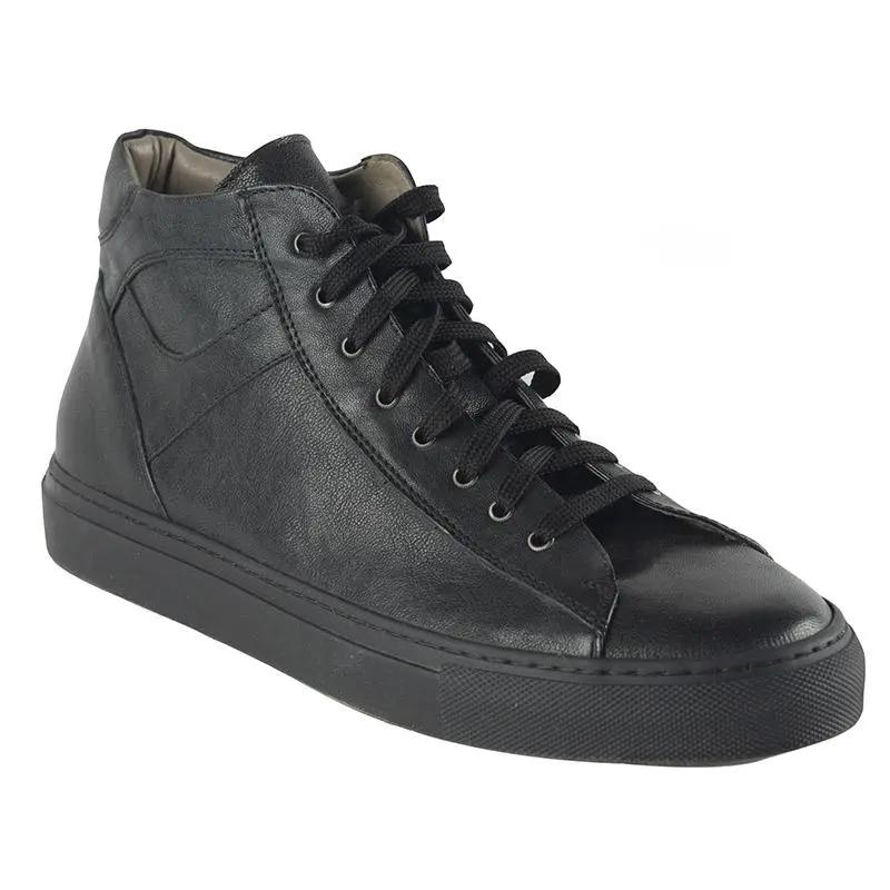 Sandro Barbera 1233 Sneaker Jersey sneaker uomo pelle nera