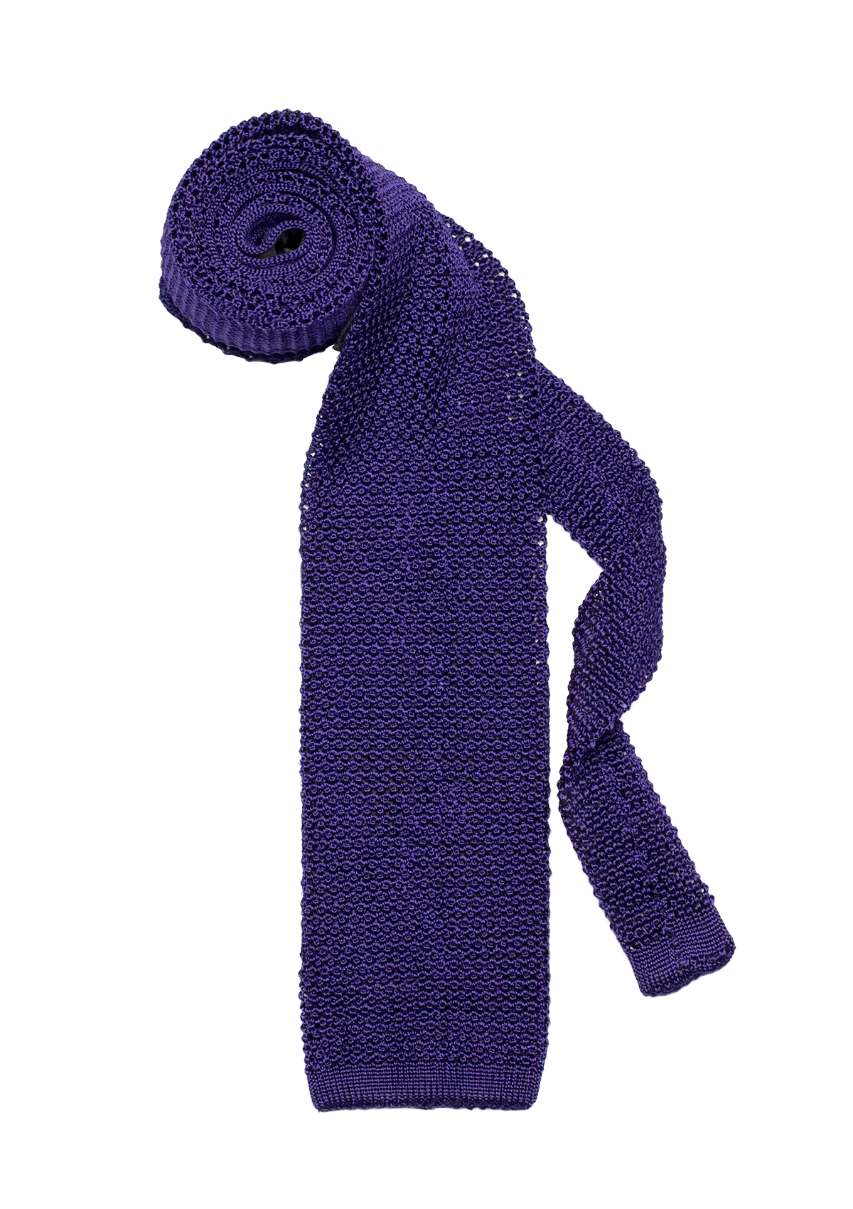 Stefano Bemer Ties Cravatta seta viola maglia 8 cm