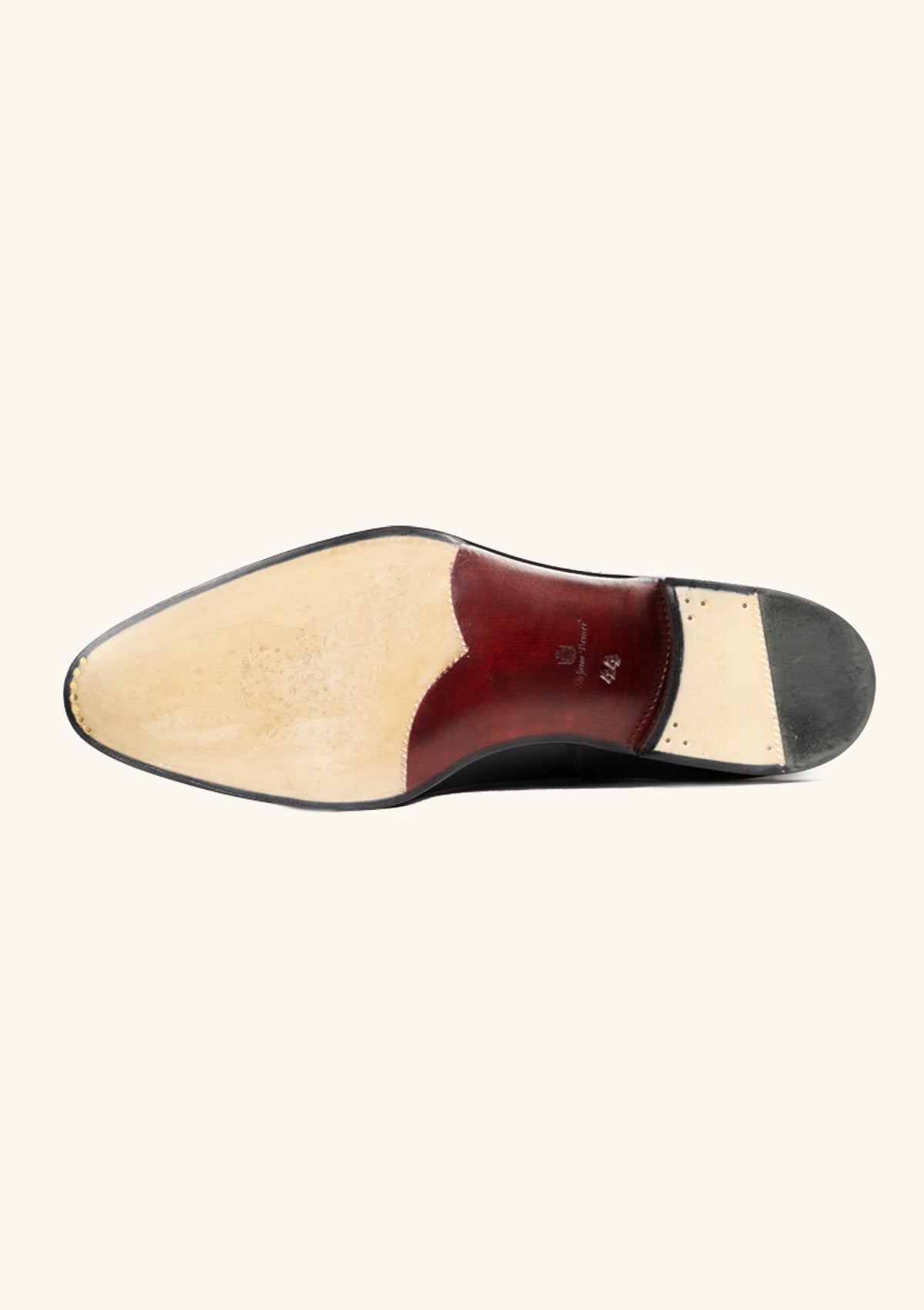 Stefano Bemer Oxfords C6321 scarpe oxford nero rosso pelle