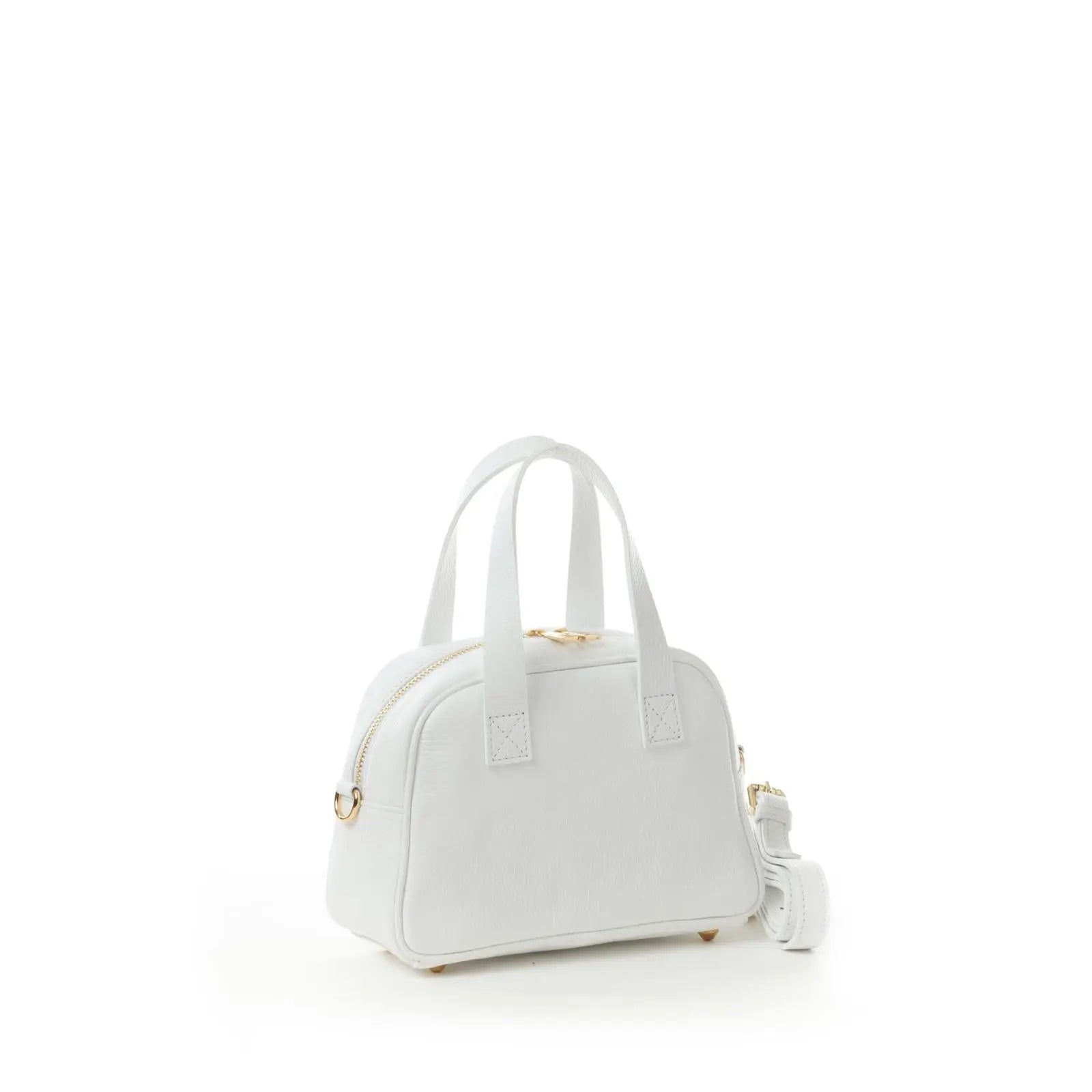 Sandro Barbera C12 borsa donna bianco pelle 21x15
