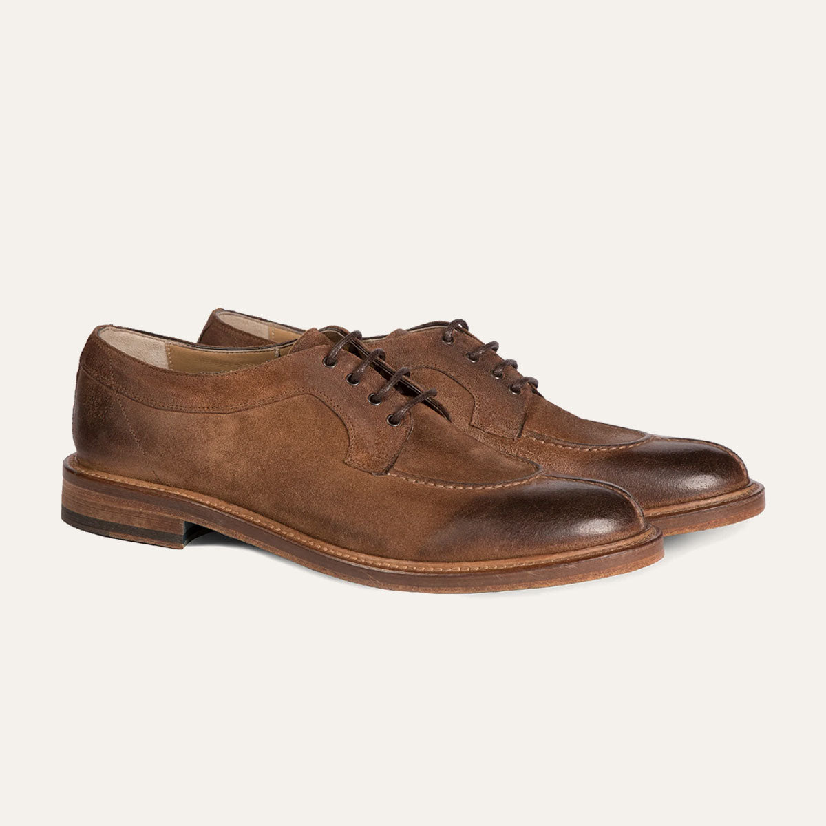 Dellovo San Felice Derby uomo blu camoscio norvegese