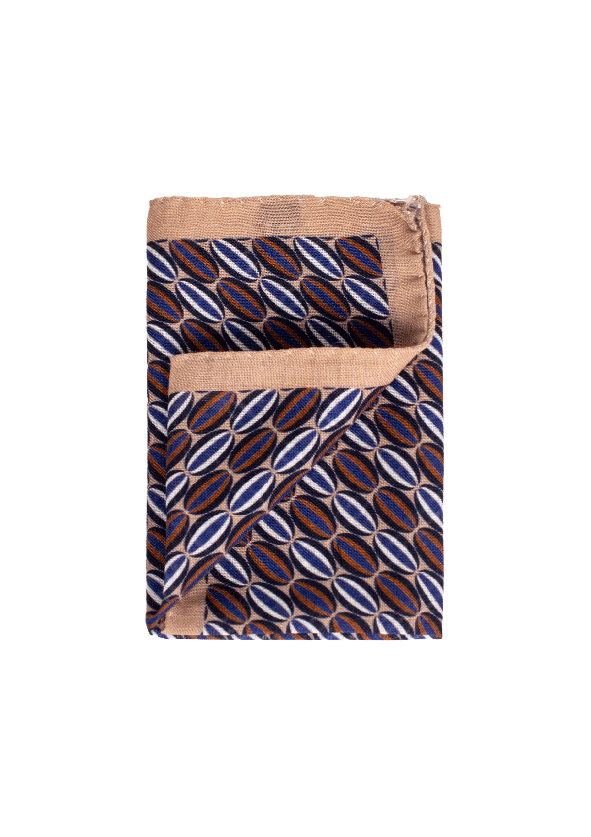 Stefano Bemer Pocket Squares pochette lana blu arancione