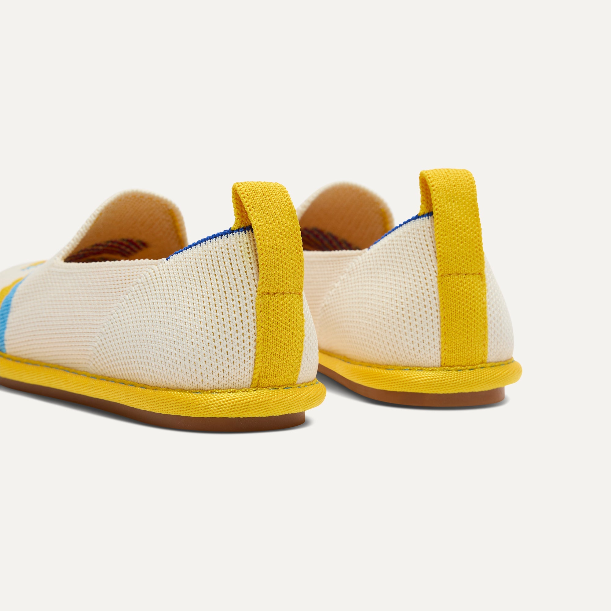 Rothy's Mini Loafer mocassini bambino avorio pesci giallo
