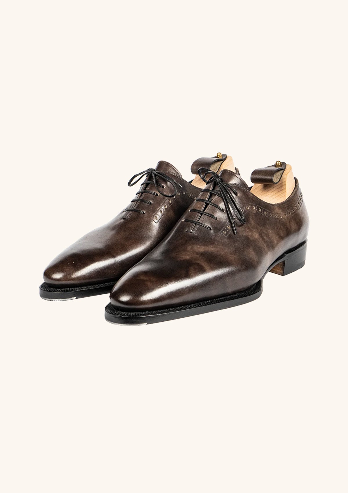 Stefano Bemer Oxfords T6310V2 scarpe grigie museum calf