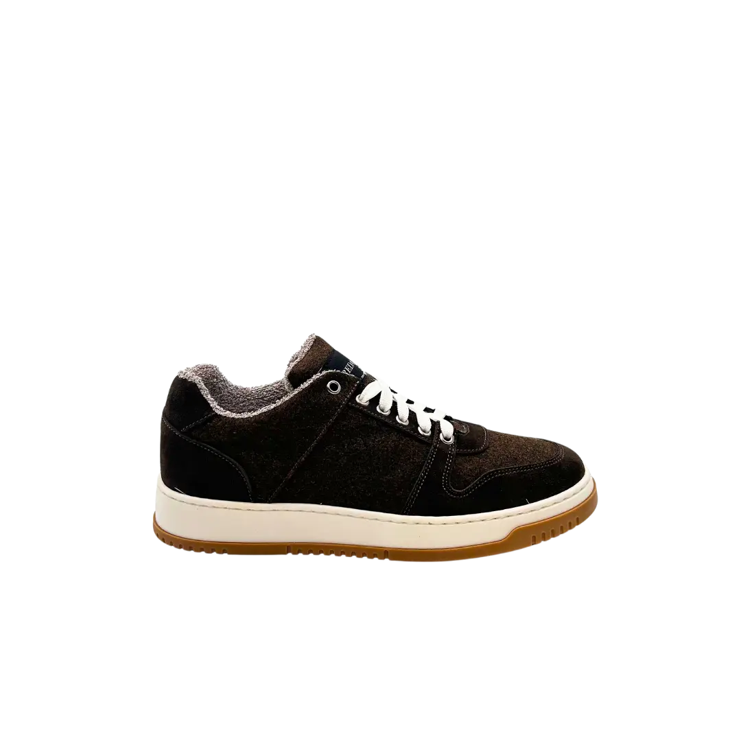 Sandro Barbera Wooly Hoody sneaker marrone lana merino