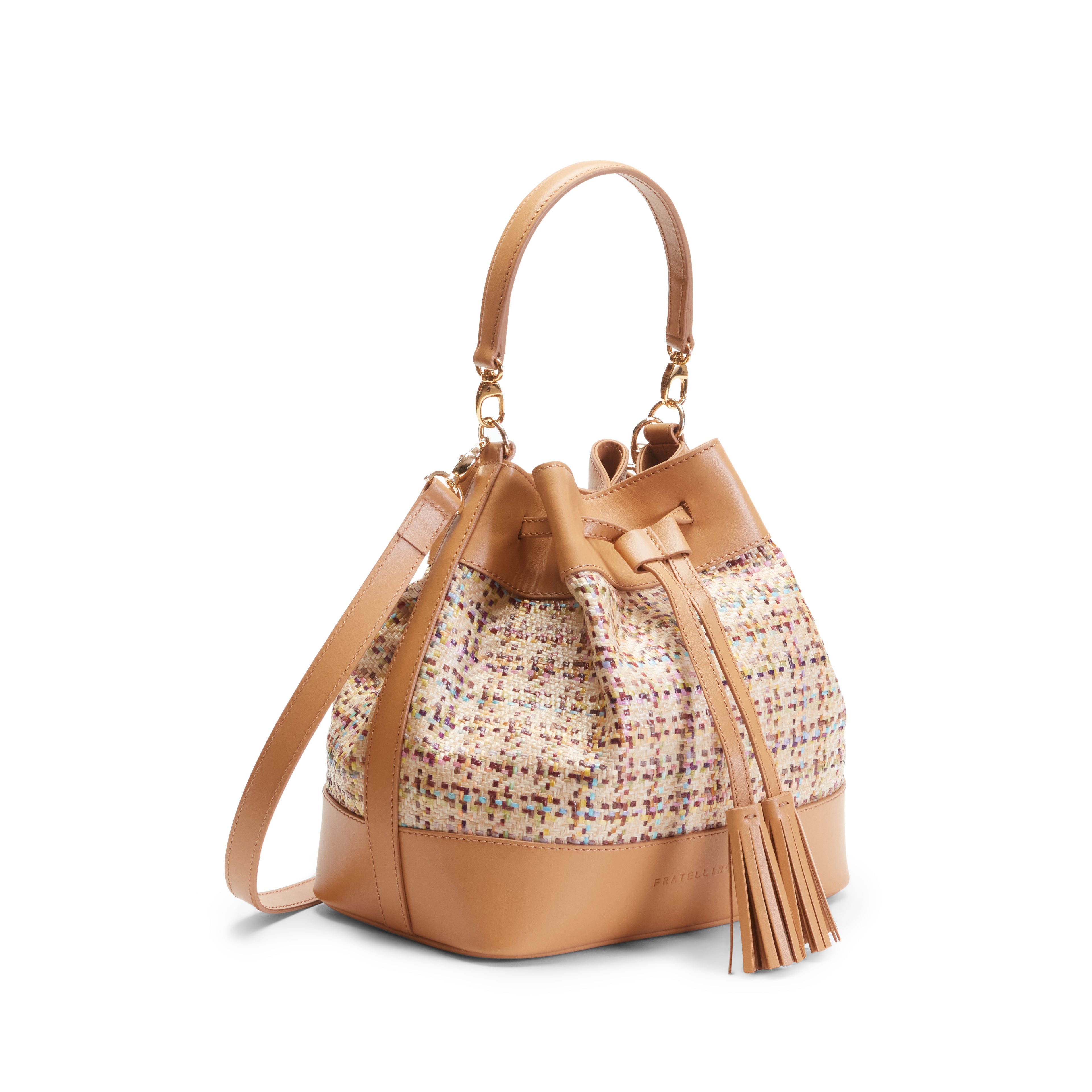 F.lli Rossetti 84879 Bucket Bag Donna Multicolor Intrecciata
