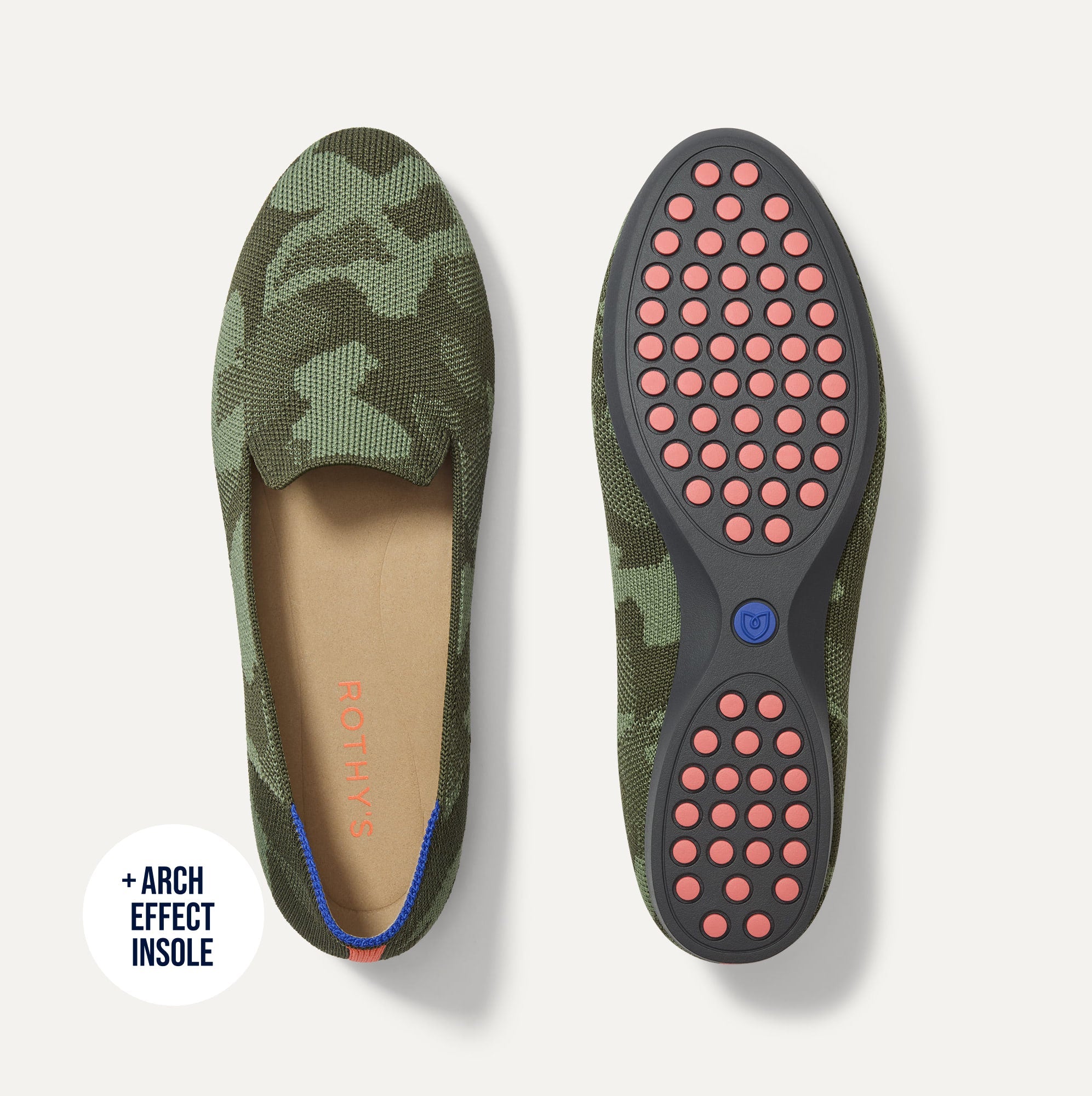 Rothy's The Daily Loafer mocassini donna Green Camo knit