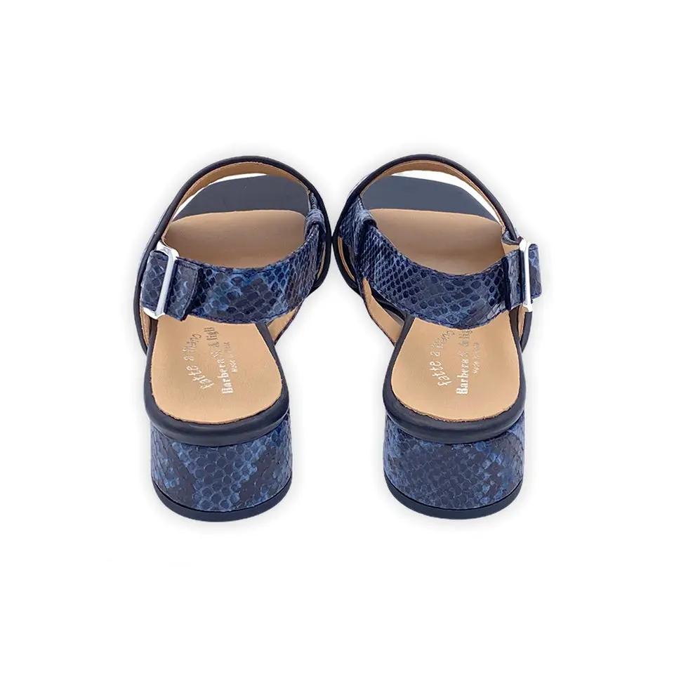 Sandro Barbera 406 Sandali Donna Pitonati Jeans