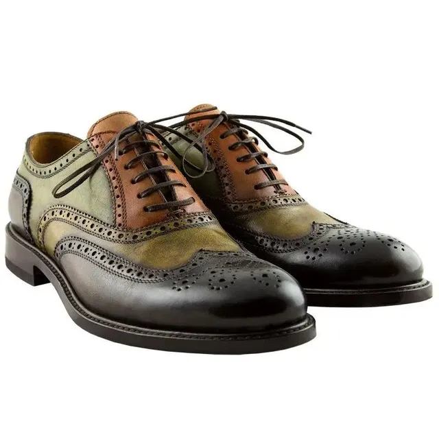 Sandro Barbera Multicolor 981 oxford uomo biella pelle