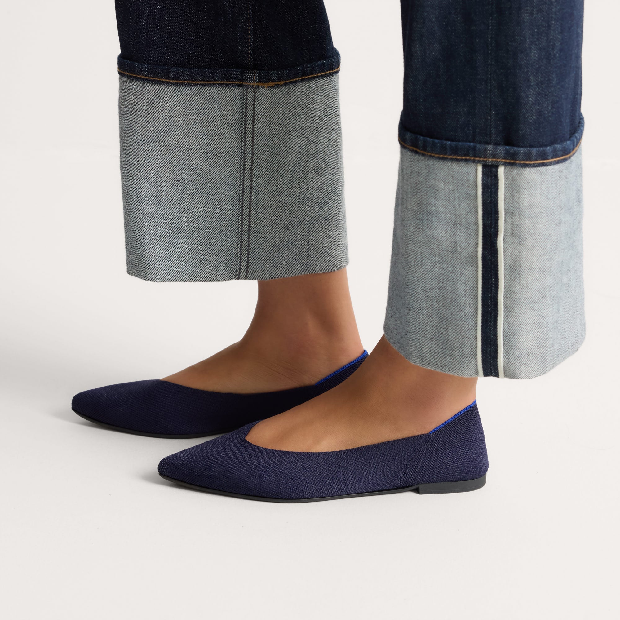 Rothy's The Point III ballerine blu navy Navy punta comoda