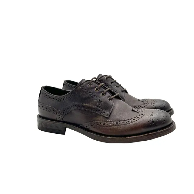 Sandro Barbera Stone Wax 18225 derby donna moro brogue