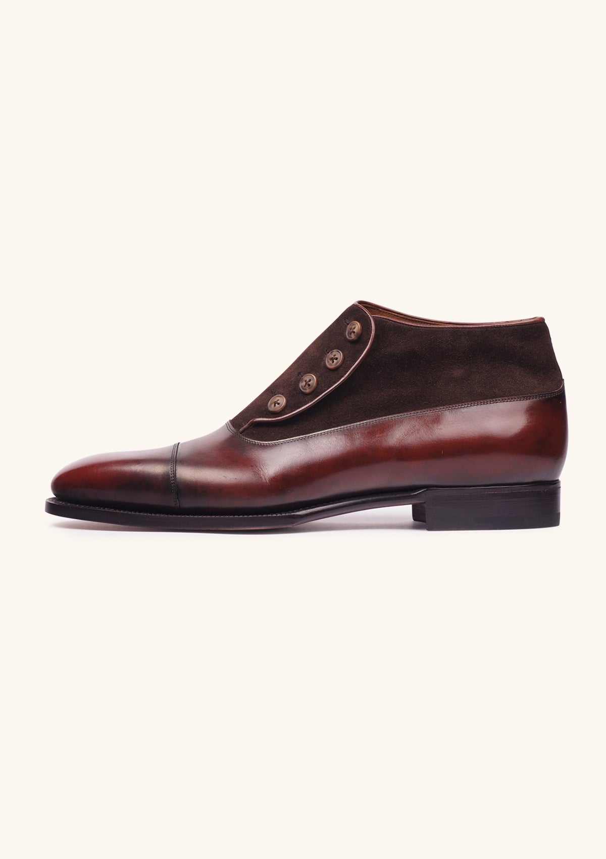 Stefano Bemer Boots C7860 Stivali bottoni pelle marroni