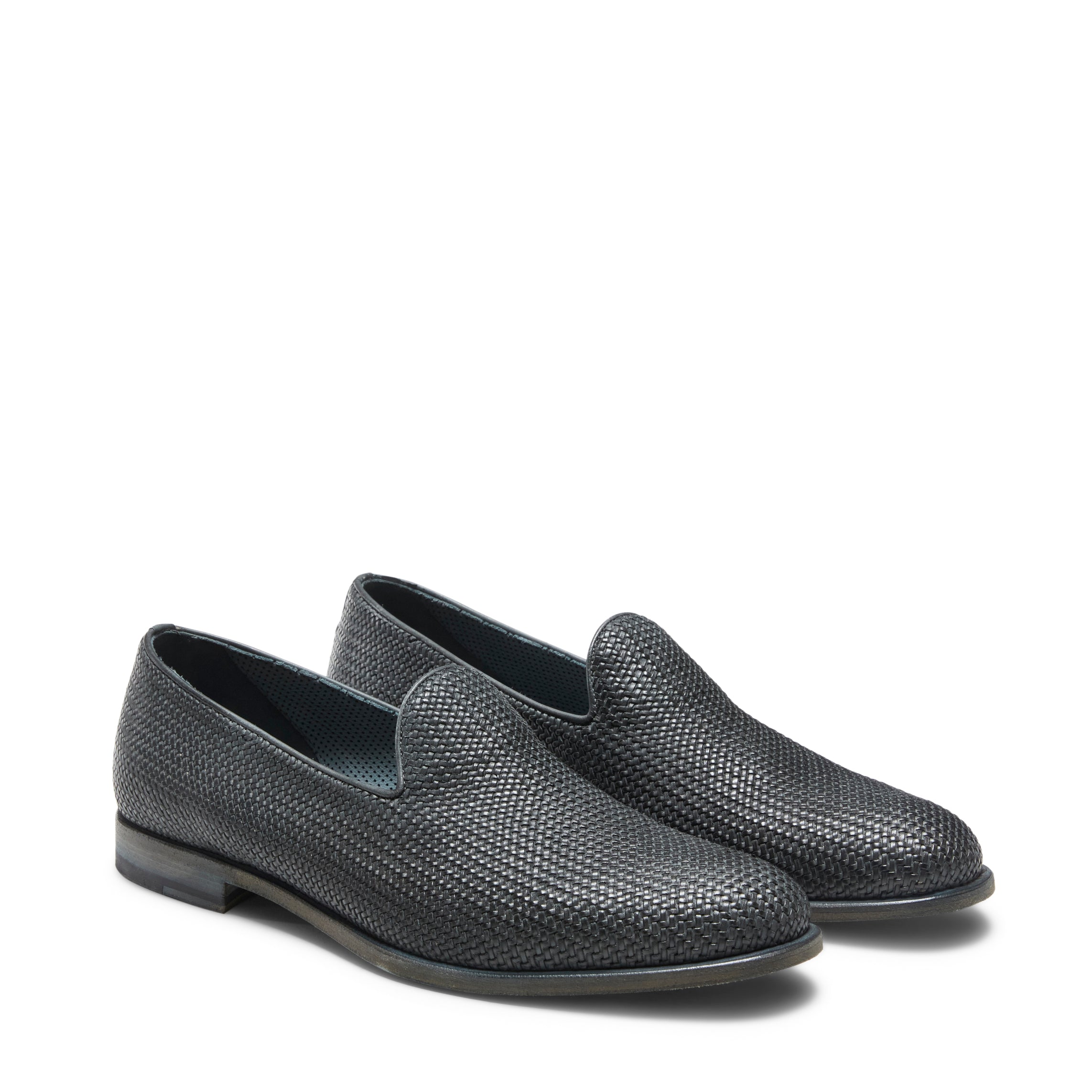 F.lli Rossetti 11833 Slipper Uomo Denim Pelle Intrecciata
