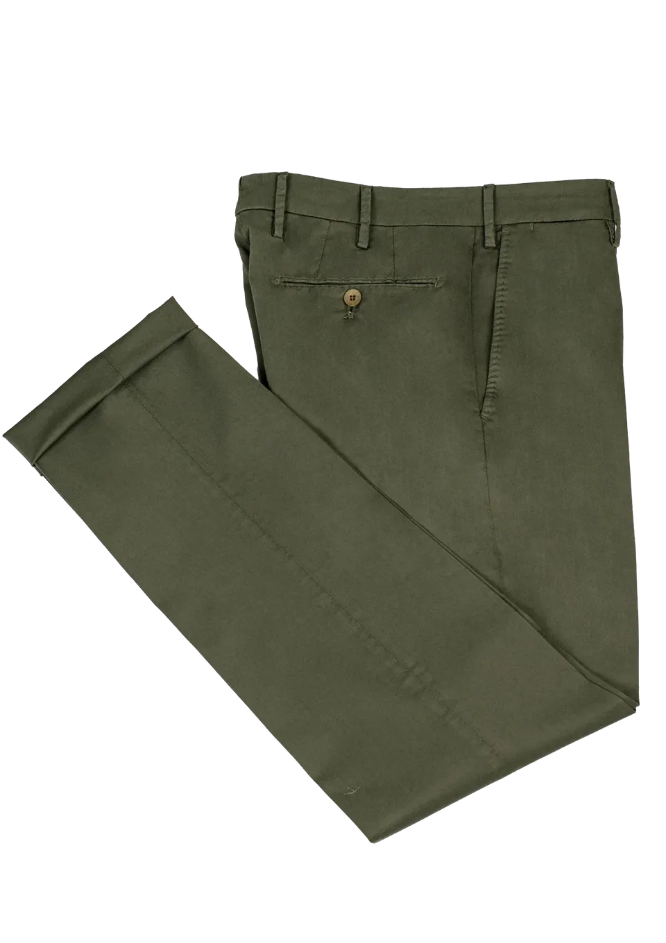 Stefano Bemer Trousers SV3047 chino oliva cotone slim
