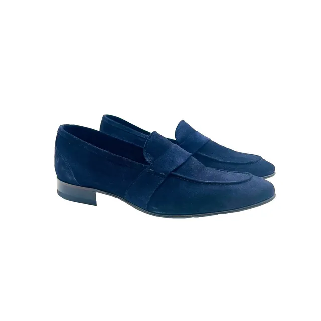 Sandro Barbera 2828 mocassino donna suede navy