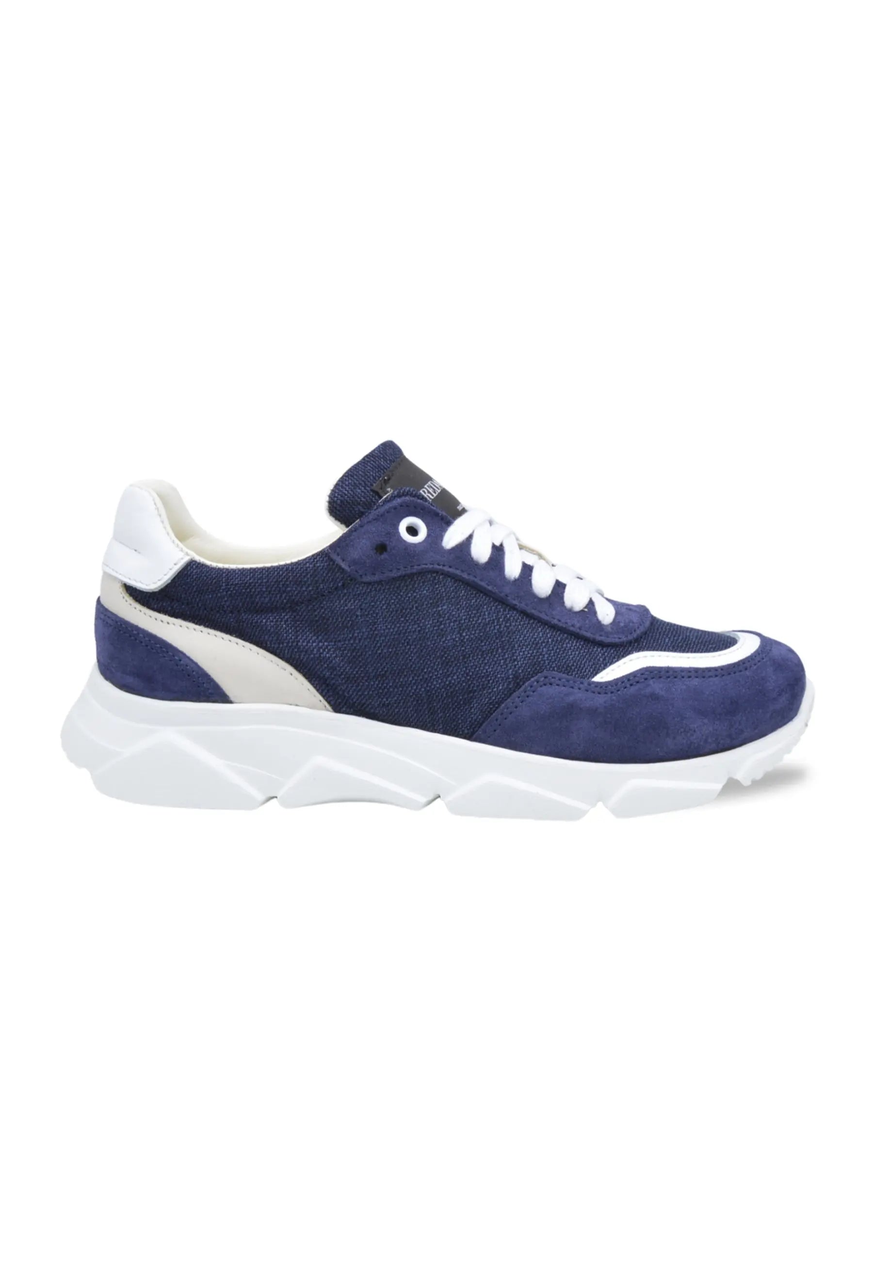 Wooly Runix Lady Sneaker Donna Blu Lana Merino Fatta a Mano