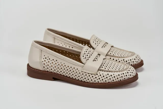 Sandro Barbera Mocassini Donna 327-01 Penny Off White