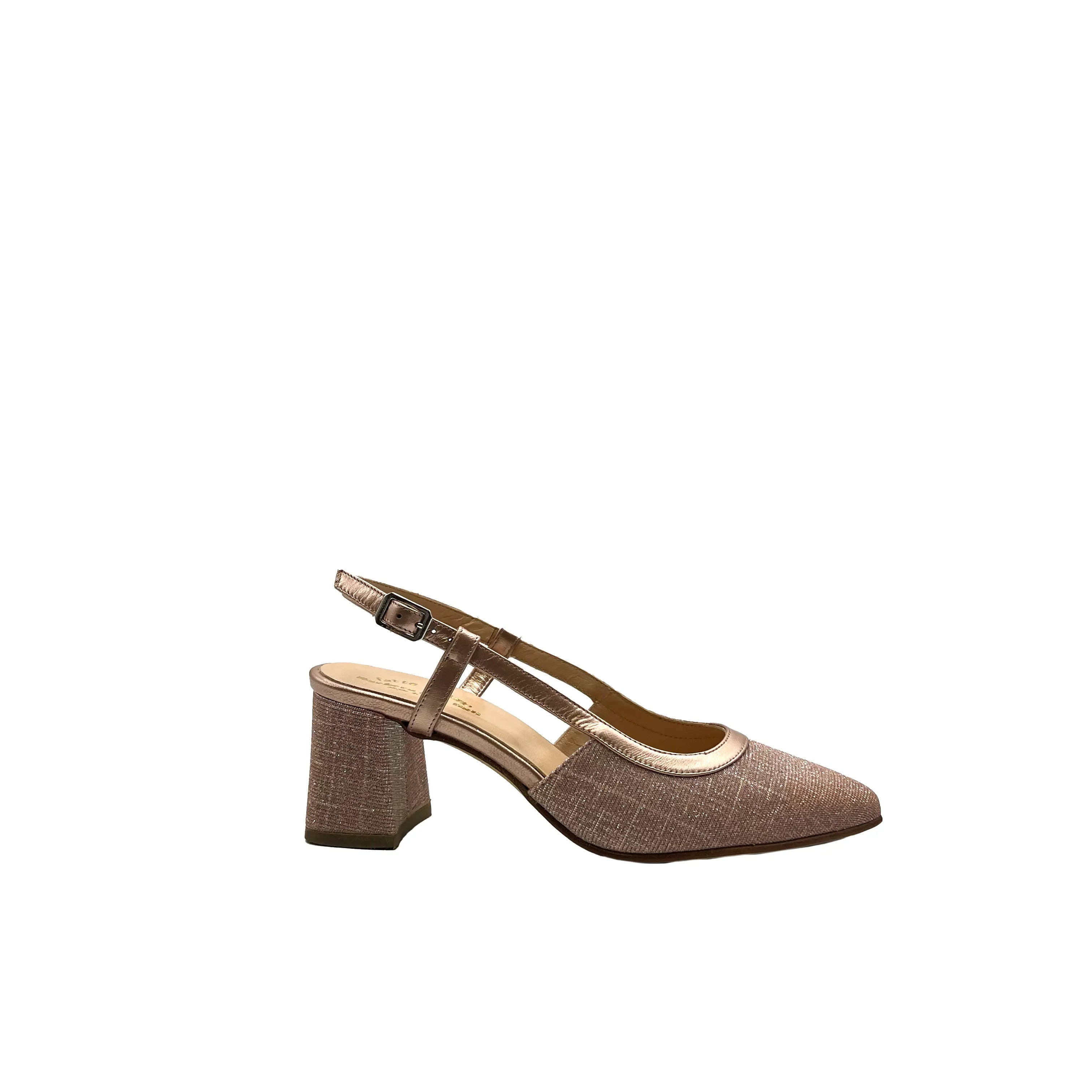 Sandro Barbera Stringate 1055 sandalo chanel donna cipria tacco 60