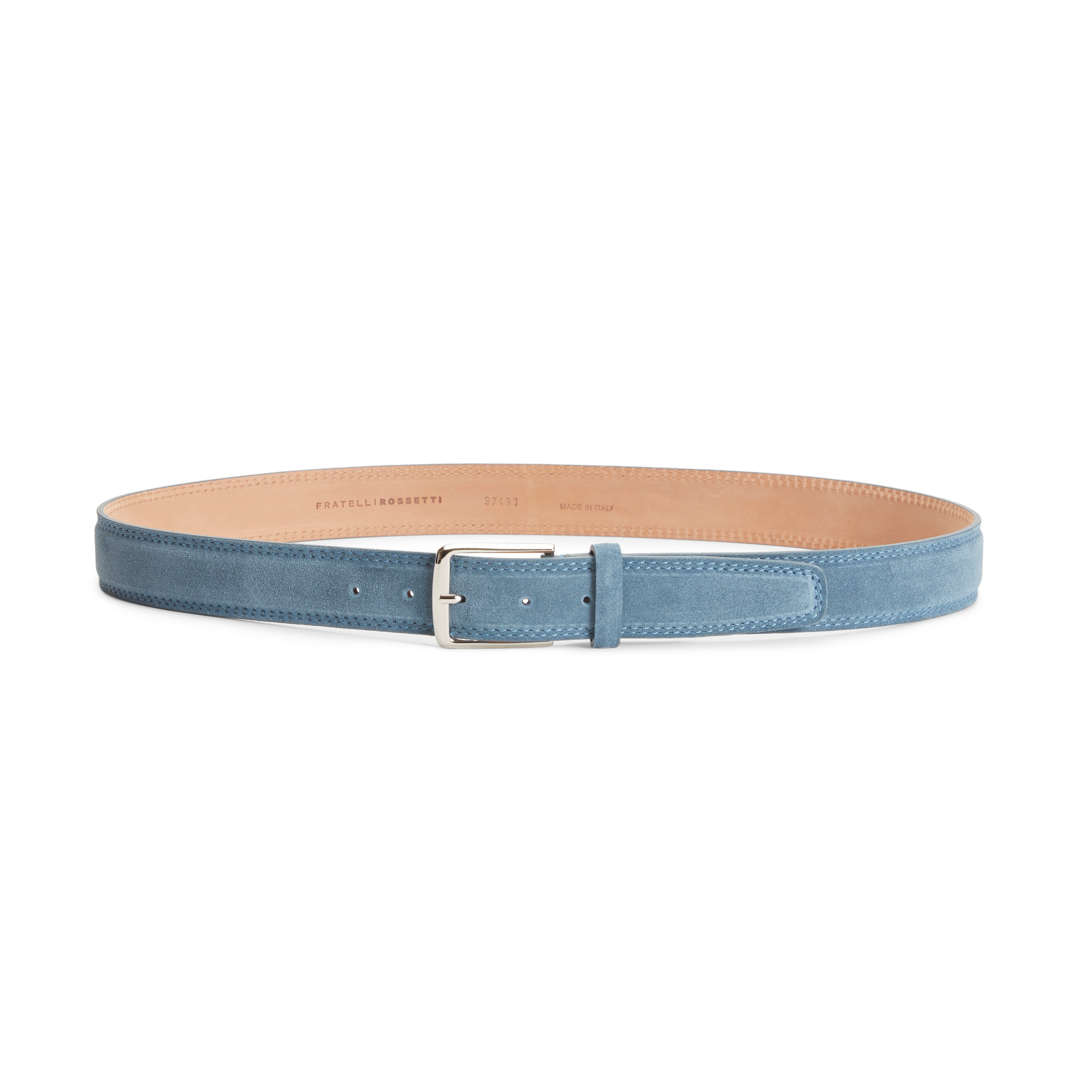 F.lli Rossetti 97490 Cintura Uomo in Suede Ottanio