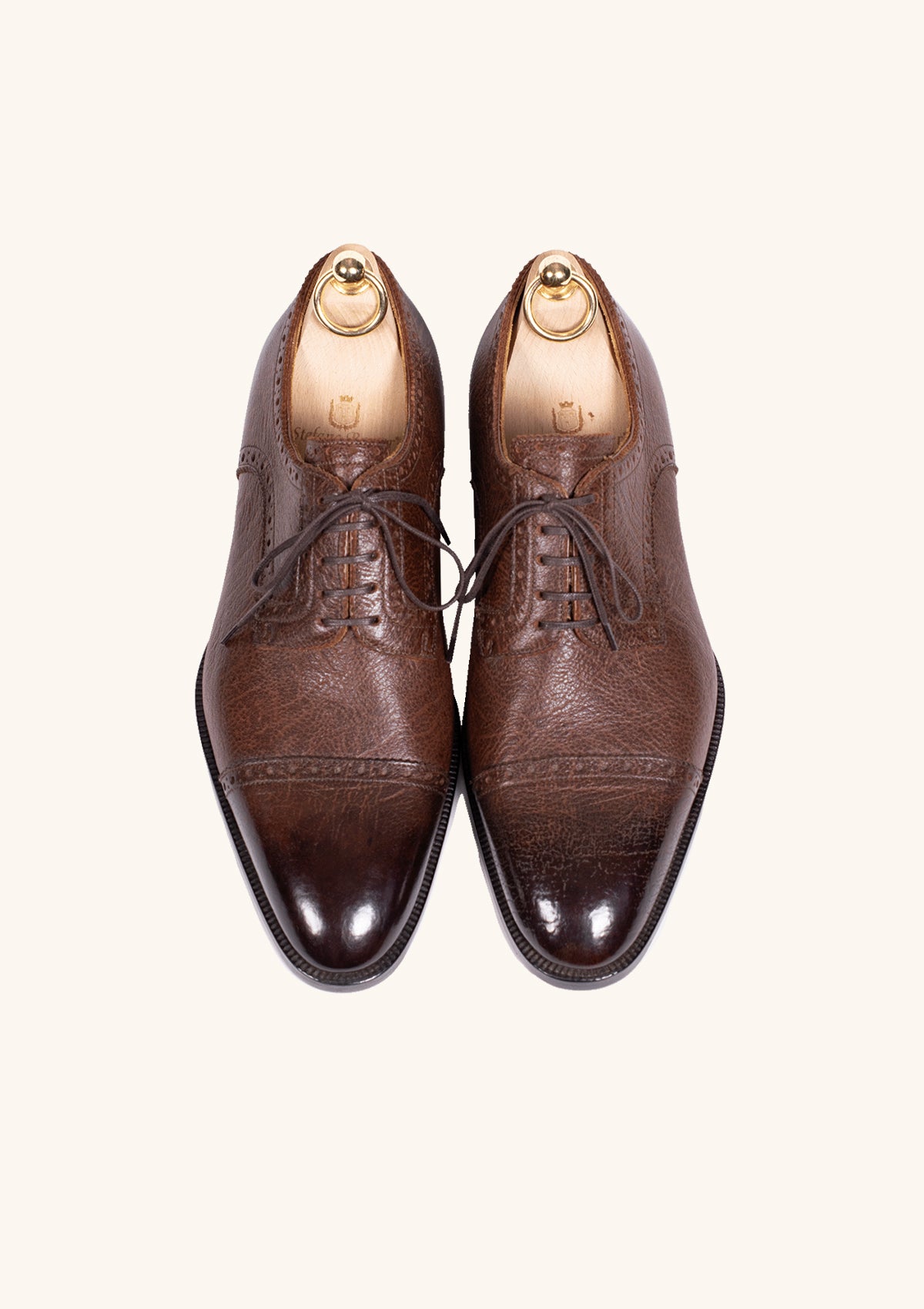 Stefano Bemer Derbies T5450 scarpe kudu marrone 40.5