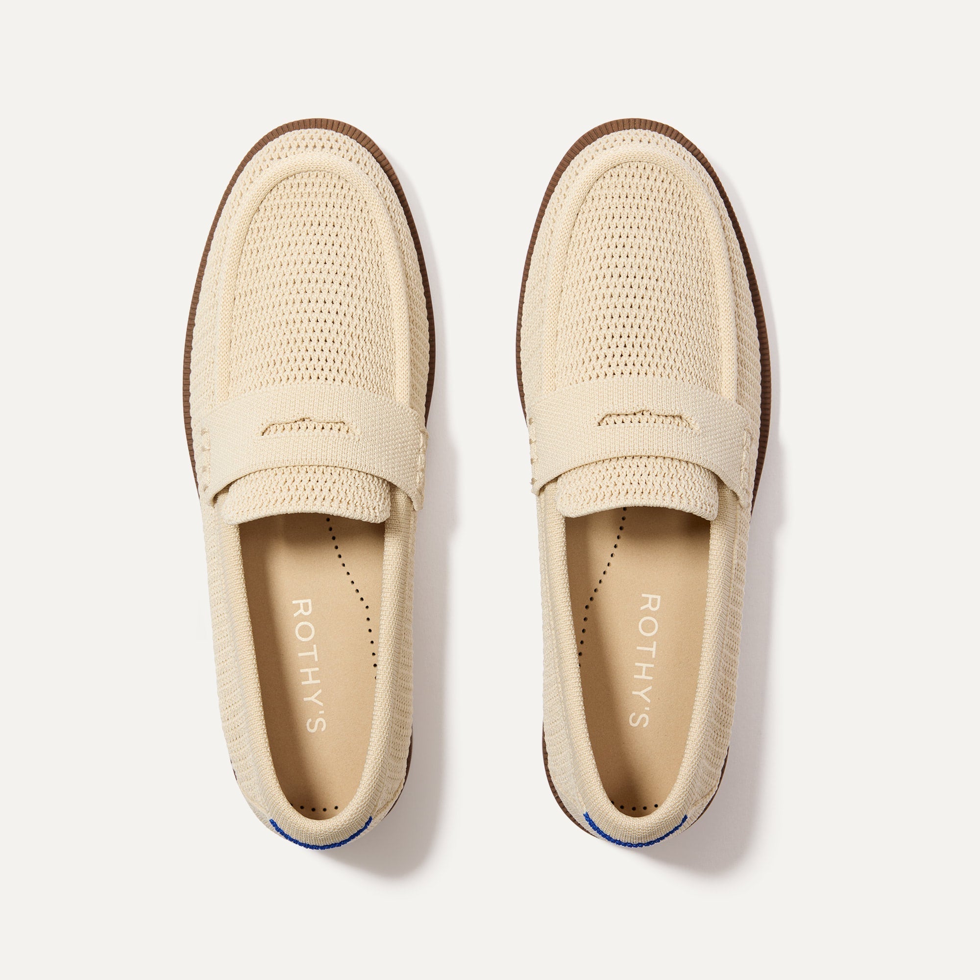 Rothy's The Penny Loafer mocassini donna Conch avorio intreccio