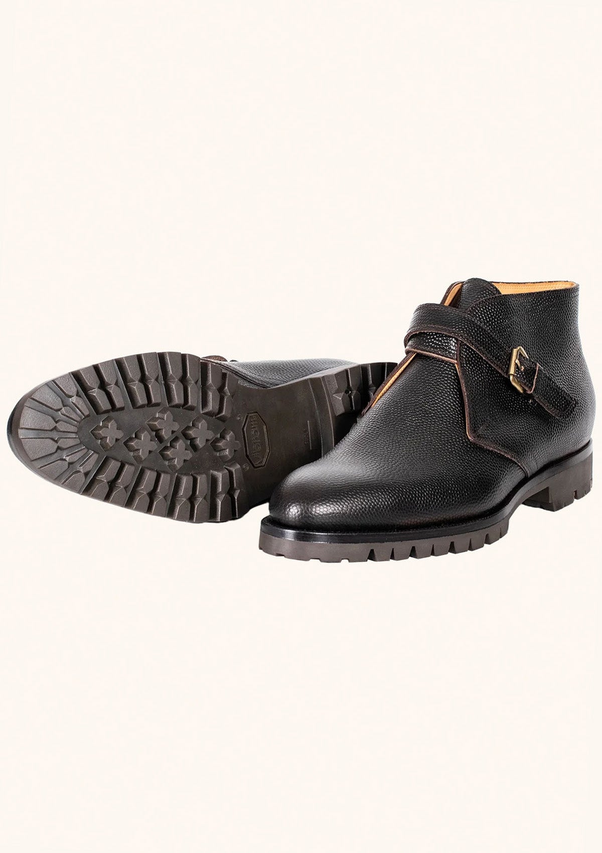 Stefano Bemer Boots C7400 stivale pelle fibbia suola carrarmato