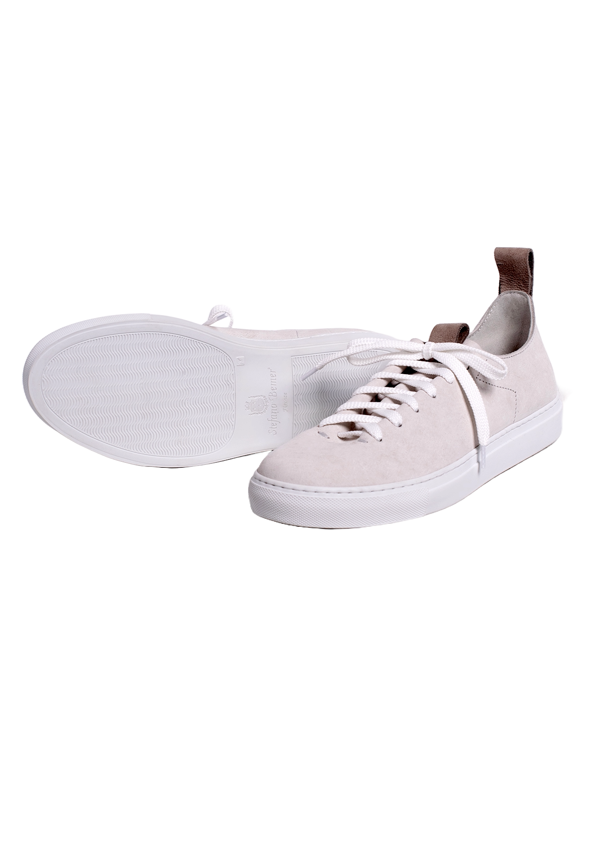 Stefano Bemer Wholecut Modello1 sneakers panna pelle kudu