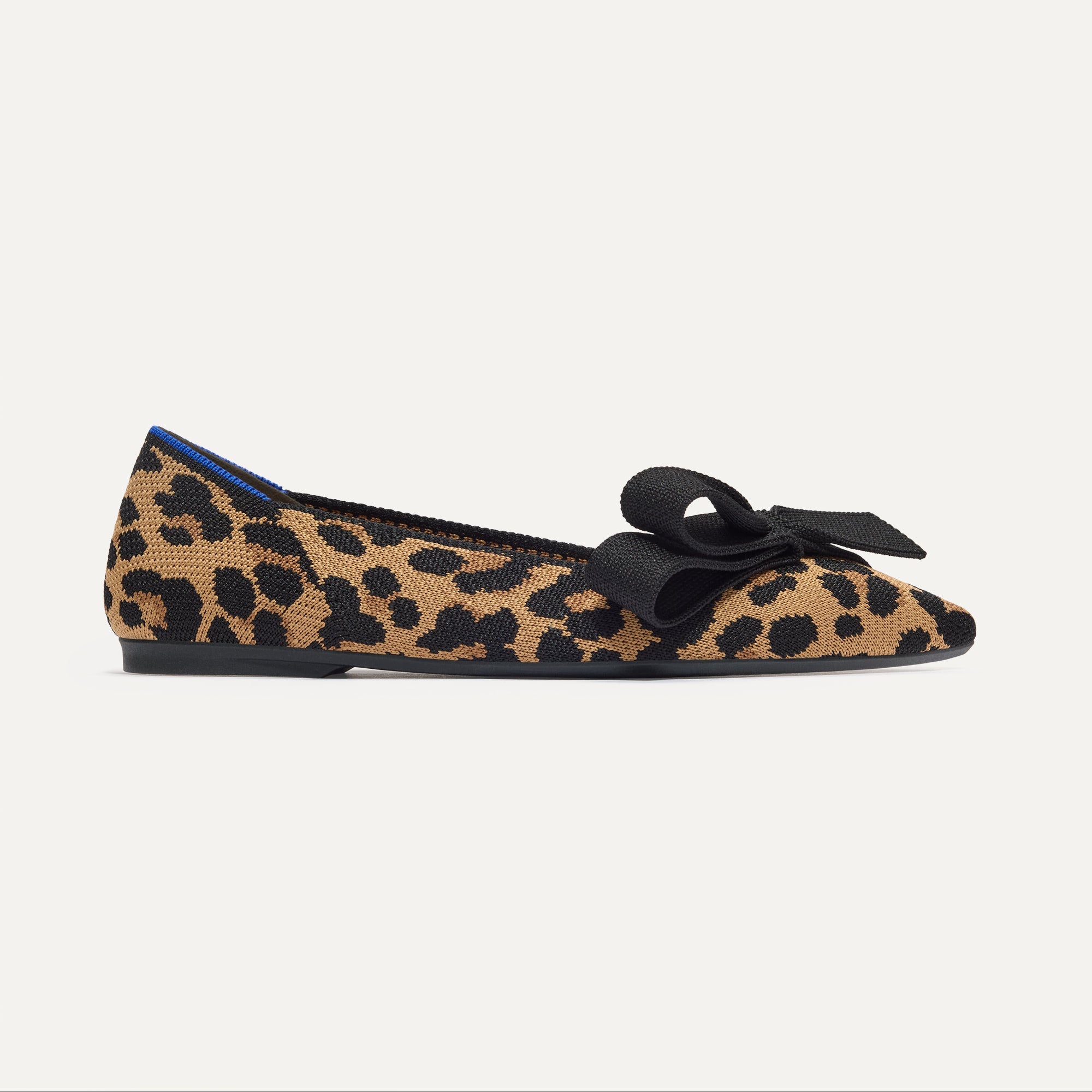 Rothy's Bow Point II ballerine sable spot maculato fiocco