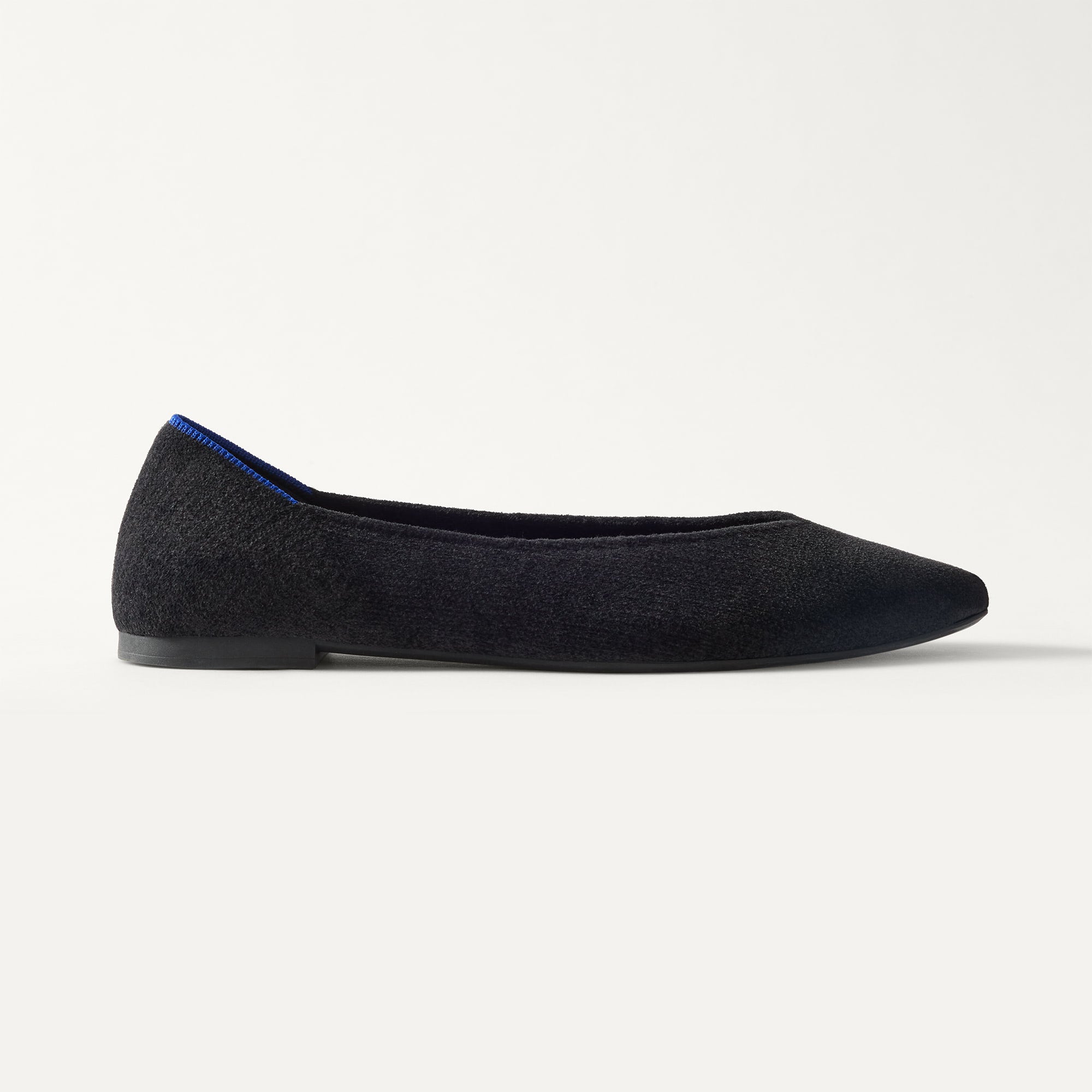 Rothy's The Point III ballerine ReVelvet Black punta