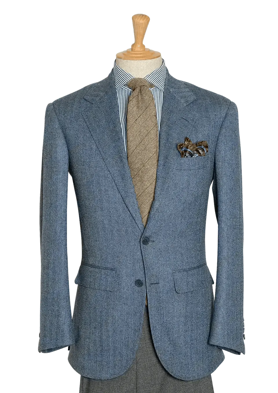 Stefano Bemer Blazers SV2017 giacca azzurra spigata lana