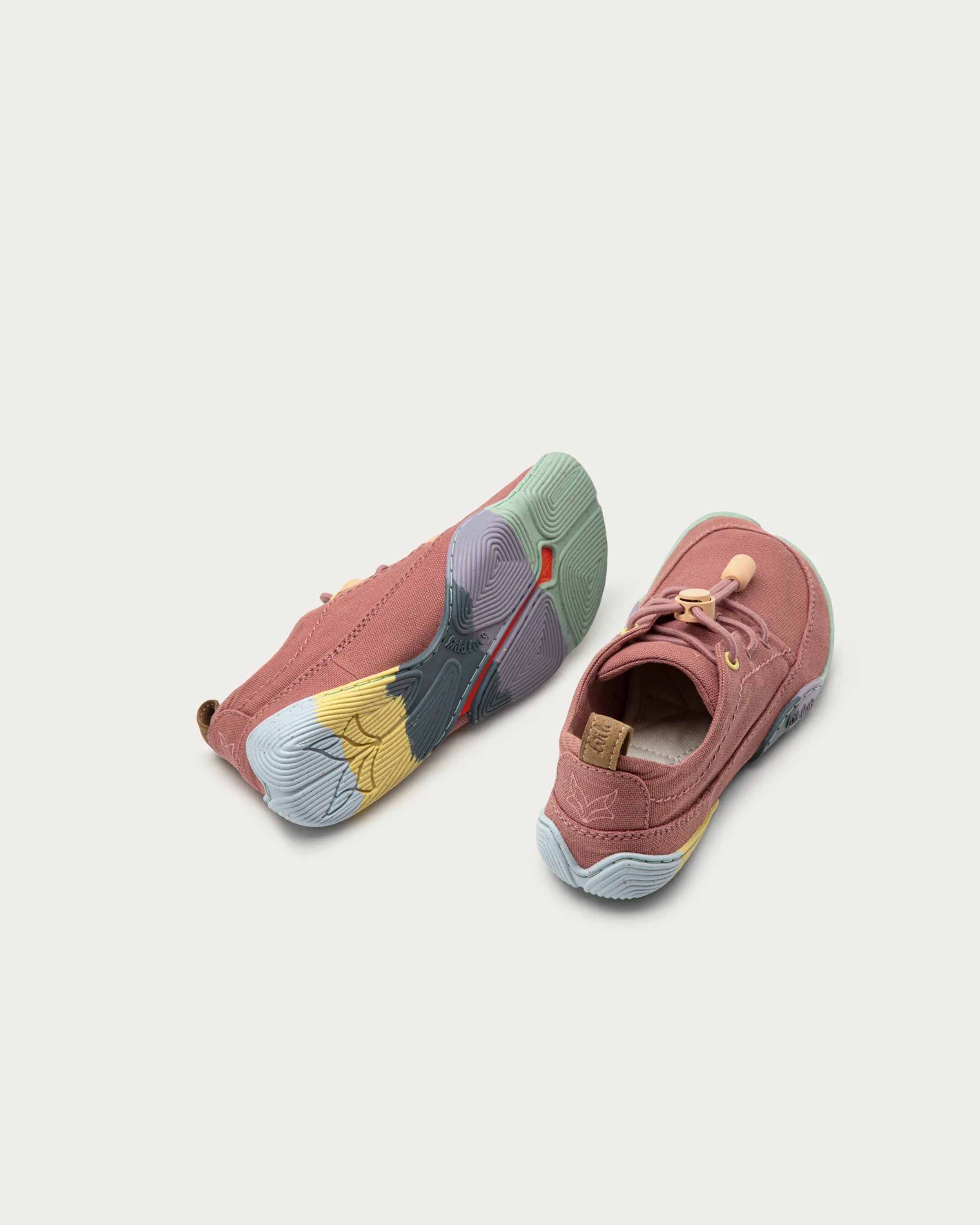 Wildling Shoes Tanuki Bara slip-on bambini rosso carta washi