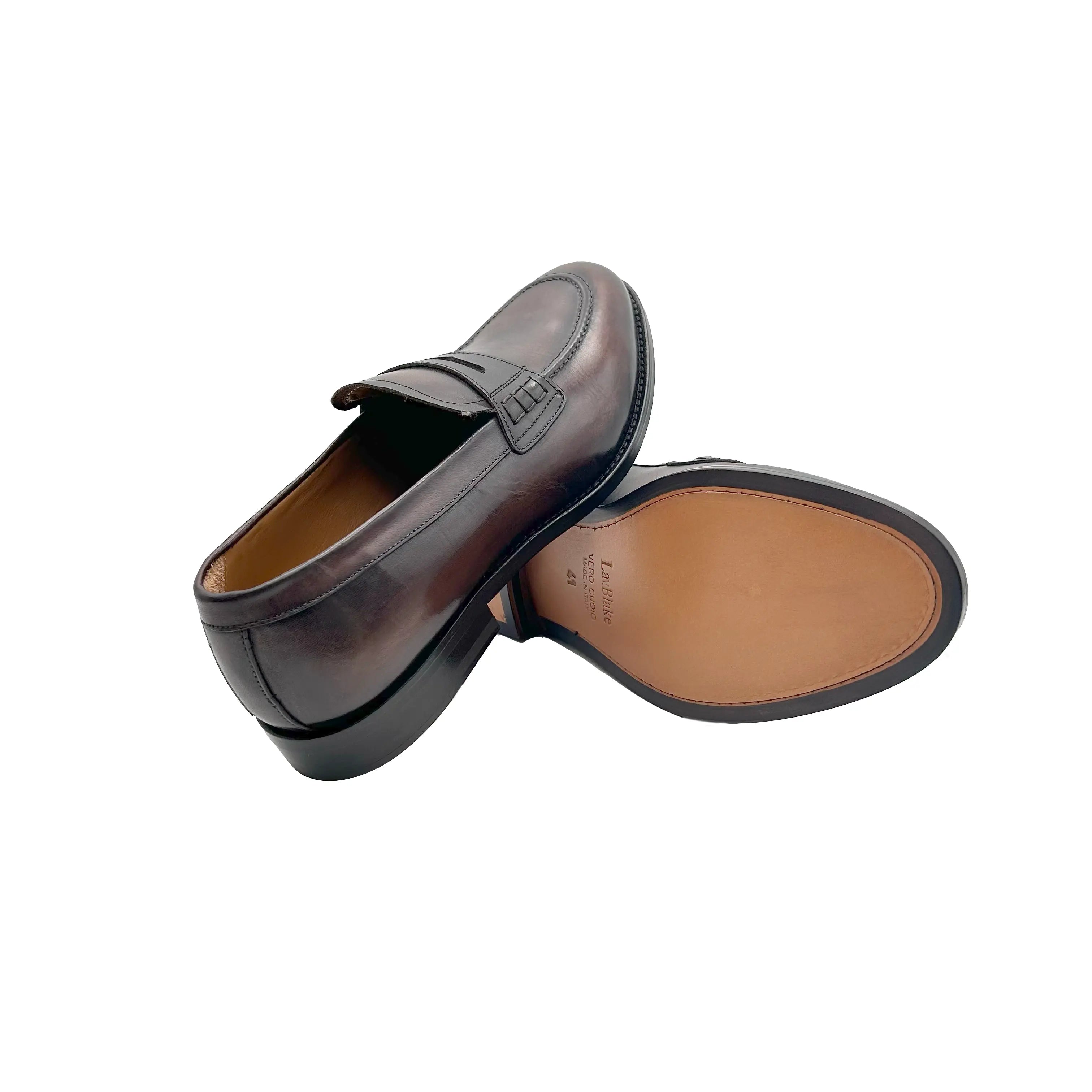 Sandro Barbera 4410 loafer uomo testa moro vitello