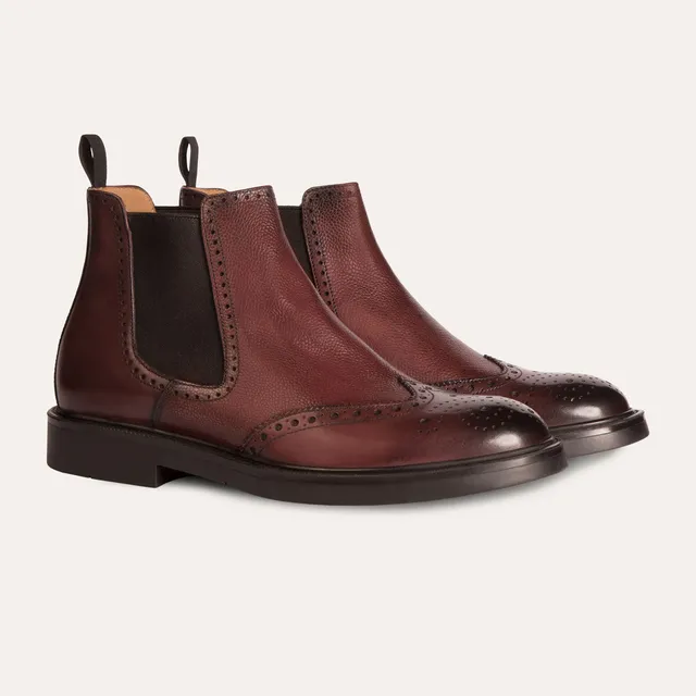 Dellovo Megaride Chelsea Boot Vitello Siena gomma