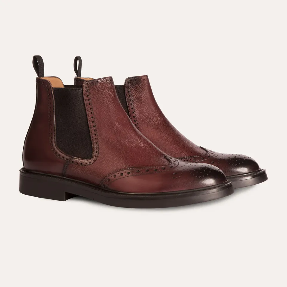 Dellovo Megaride Chelsea Boot Vitello Siena gomma