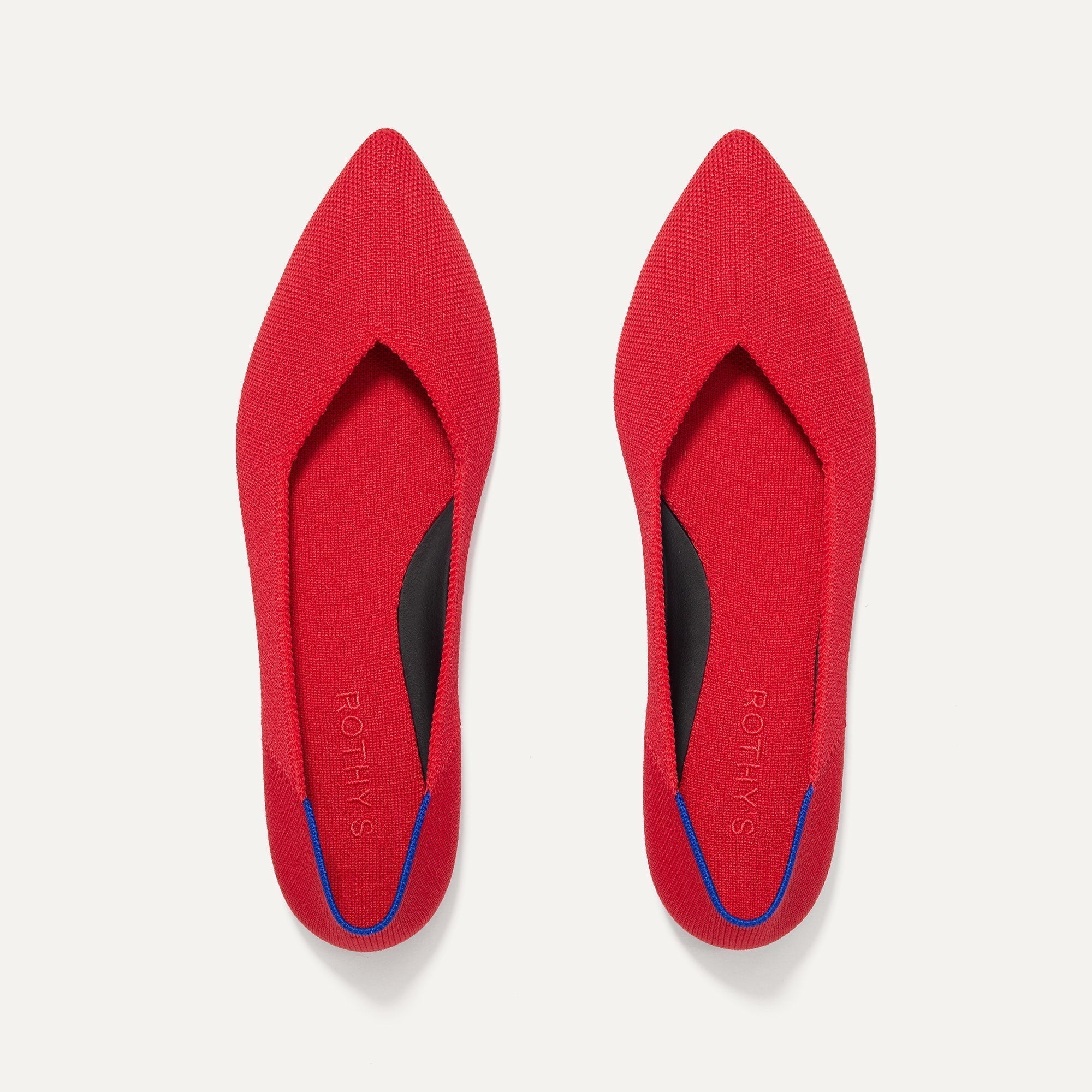Rothy's Point II ballerine Pebble Herringbone eleganti