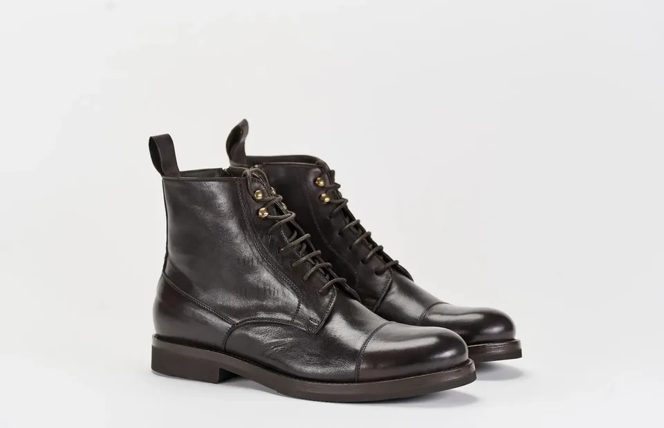 Sandro Barbera 35211 Stivaletto Uomo Cioccolato Vibram