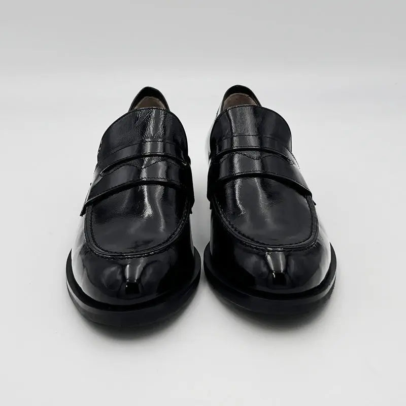 Sandro Barbera Stringate Donna 663 mocassino nero vernice