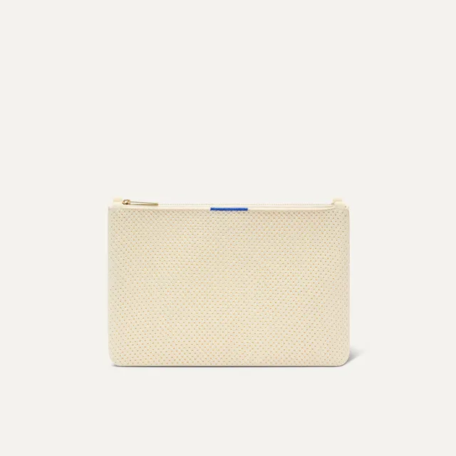 Rothy's Convertible Clutch pochette Love Bird avorio