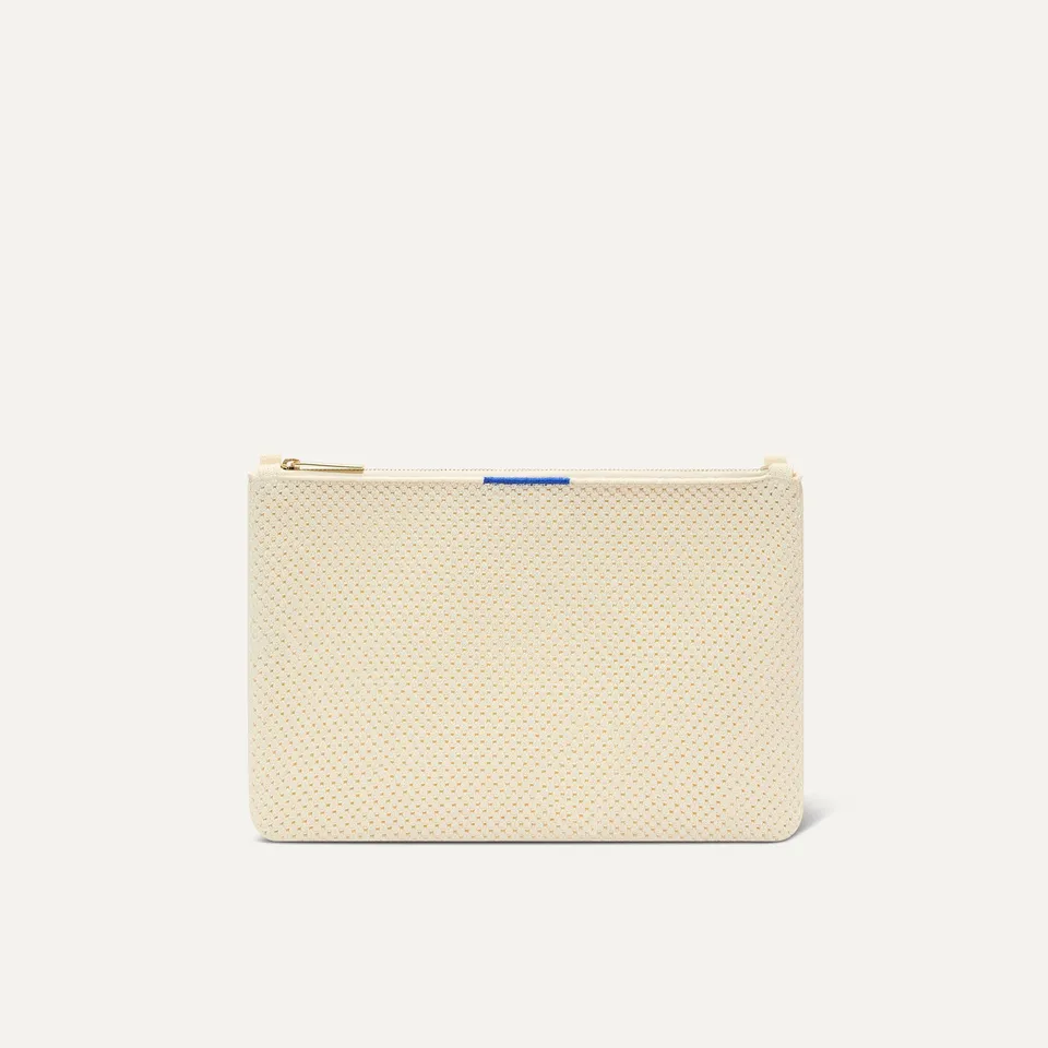 Rothy's Convertible Clutch pochette Love Bird avorio